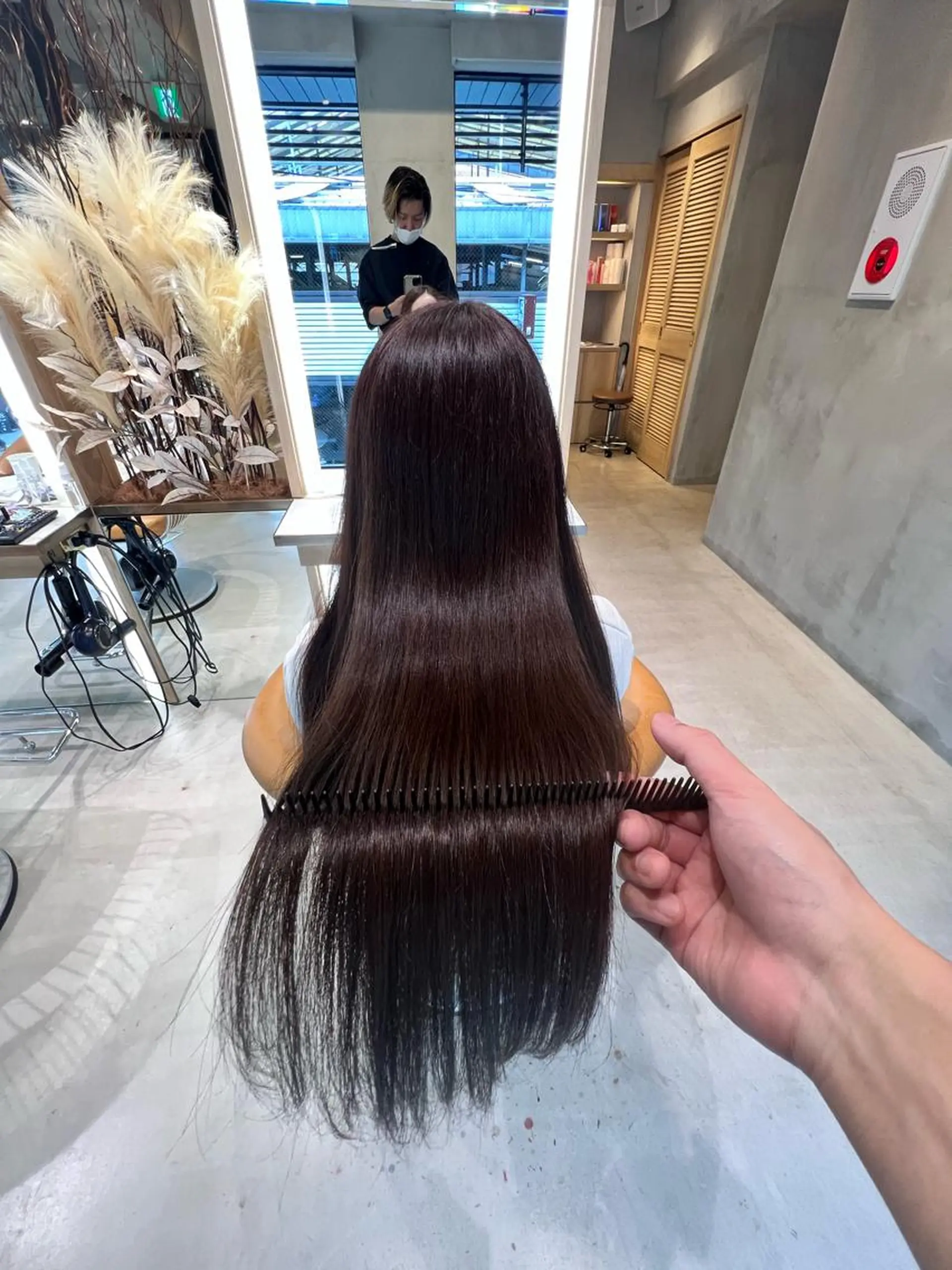 セミロング ヘアカラー トリートメント ブリーチしたのに 色持ち1.5ヶ月のヘアスタイル