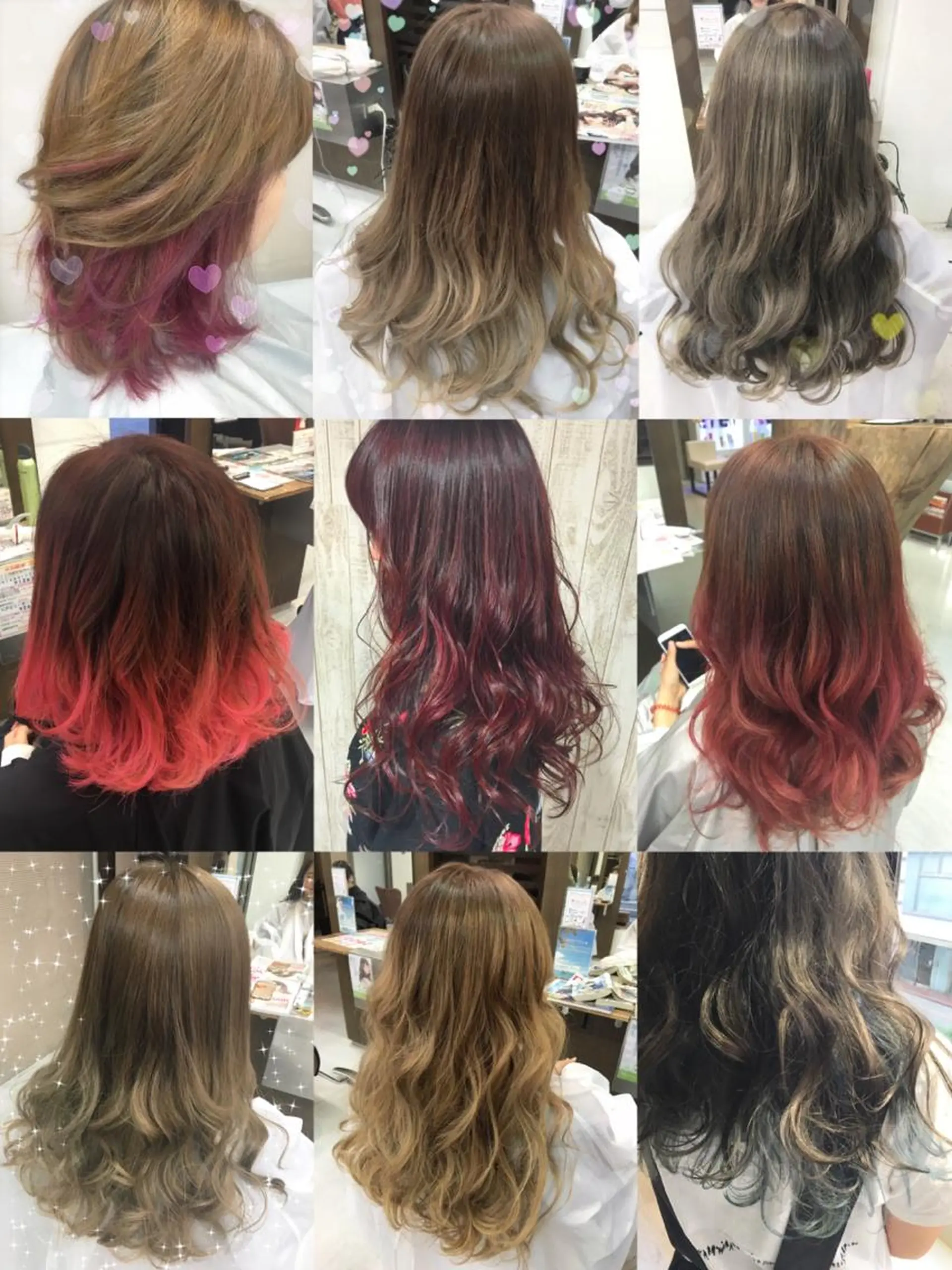 ショート ミディアム セミロング ロング カラー デザインカラー 韓国ヘア得意❤︎森澤 悠佳のヘアスタイル