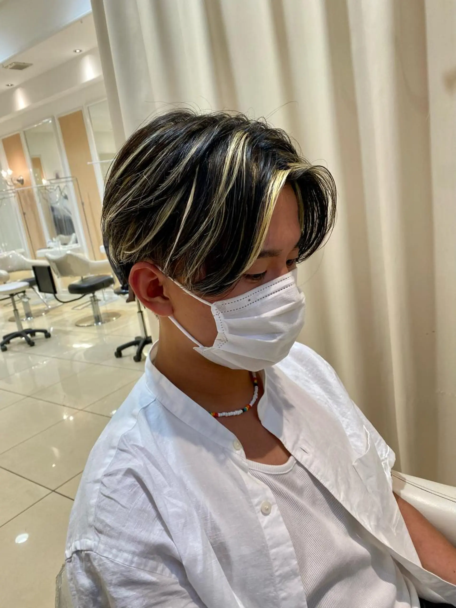 ショート カラー メンズ カット ヘアカラー メンズ特化型美容師 栗山勇人のヘアスタイル