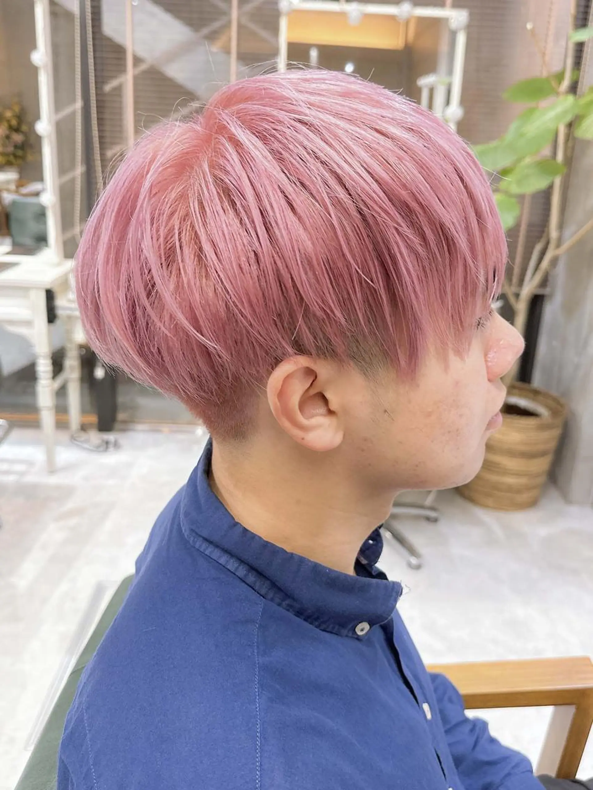 ショート カラー ヘアアレンジ メンズ メンズブリーチ メンズ韓国風 韓国マッシュ マッシュ ツーブロック 𝐑𝐈𝐍𝐊𝐀 🐷🖤のヘアスタイル
