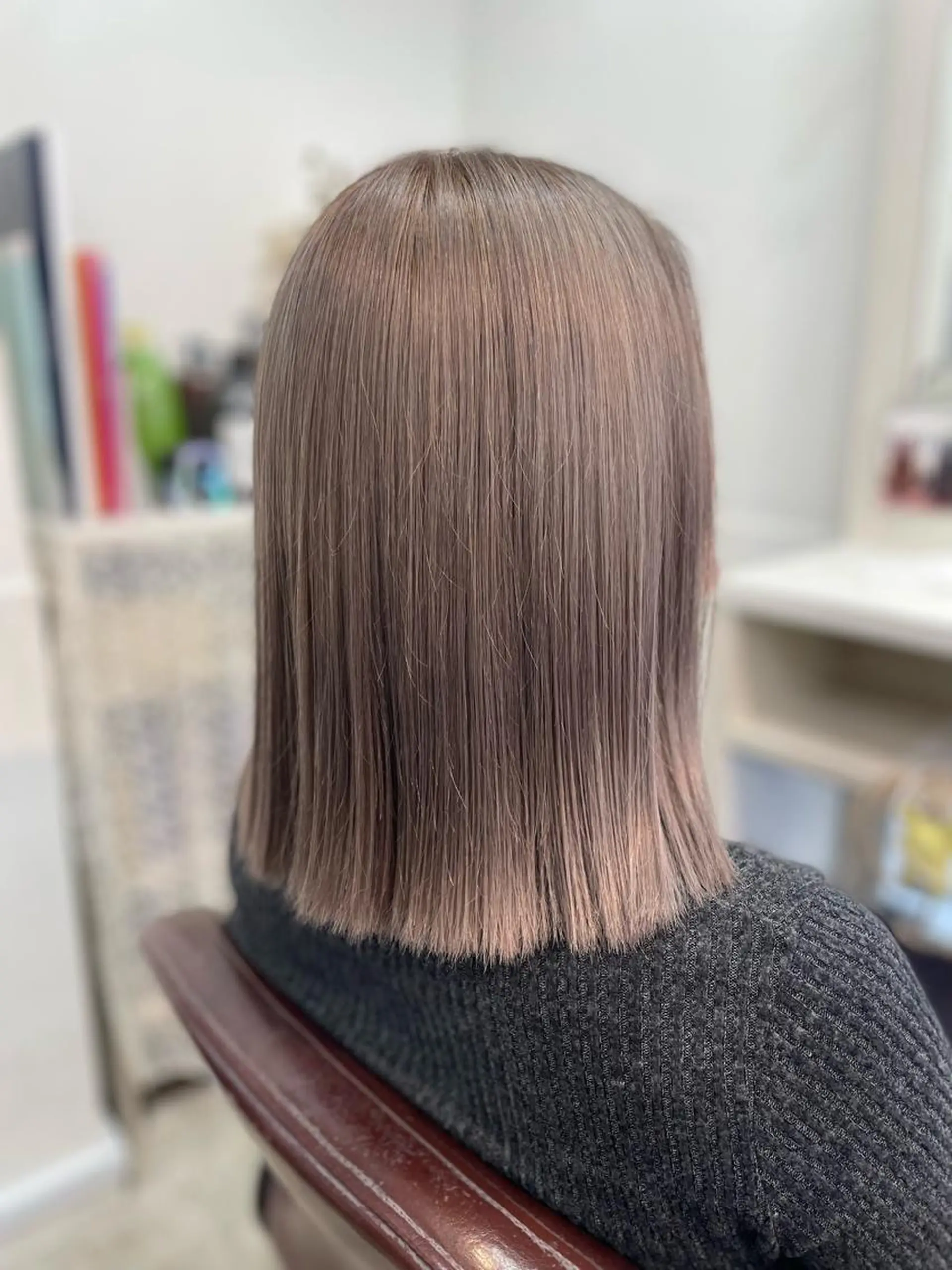 ミディアム カラー ヘアカラー ヘアセット 韓国ヘア🤍髪質改善 🇰🇷AKANEのヘアスタイル