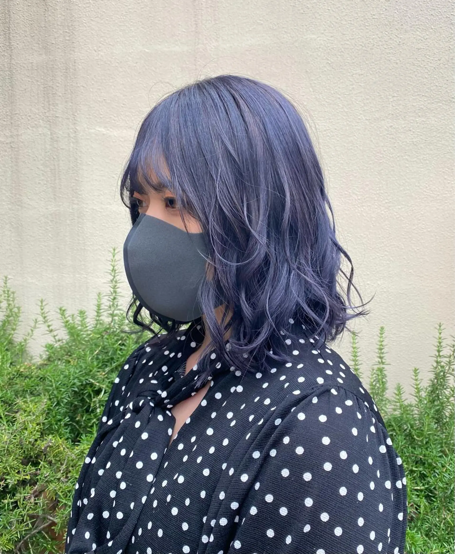 ミディアム カラー ブルーカラー ネイビーカラー ヘアカラー トリートメント Aujuaソムリエ 🎨‎♡HARUのヘアスタイル