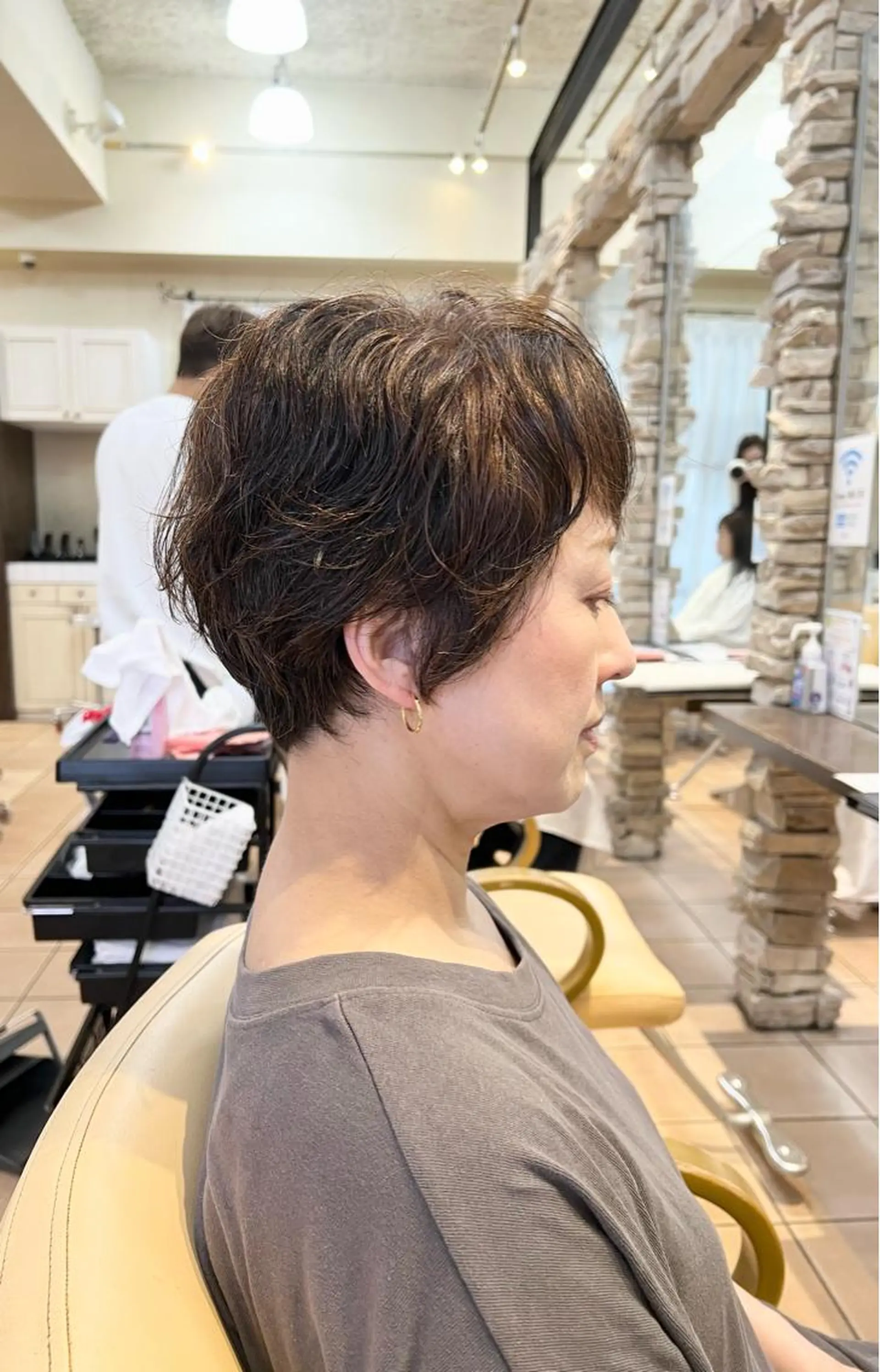 ショート くせ毛 ショートヘア カット トリートメント 地毛風ストレート ⚡️下ノ村柊斗⚡️のヘアスタイル