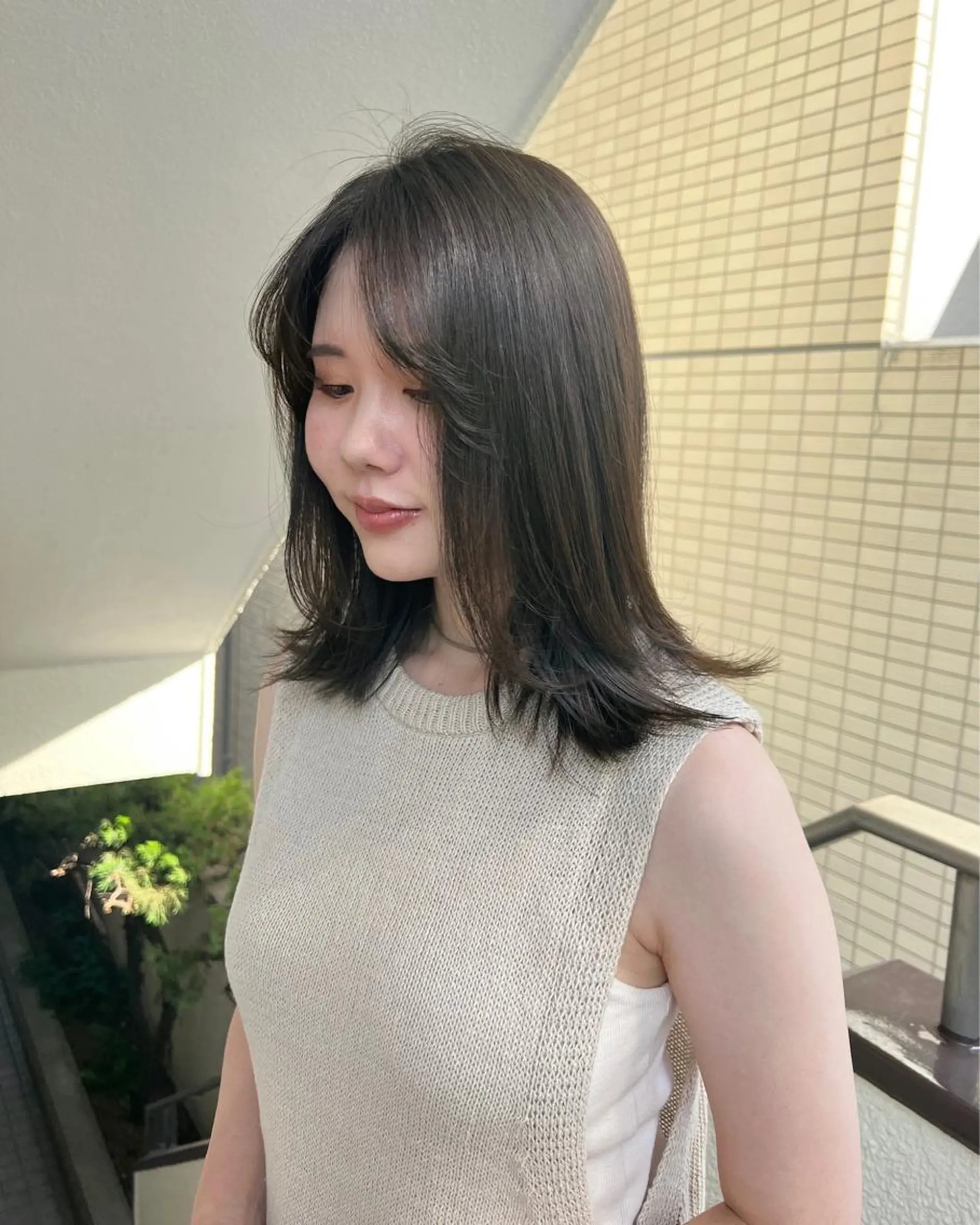 ミディアム カラー まろやか透明感カラー ♡MANAのヘアスタイル