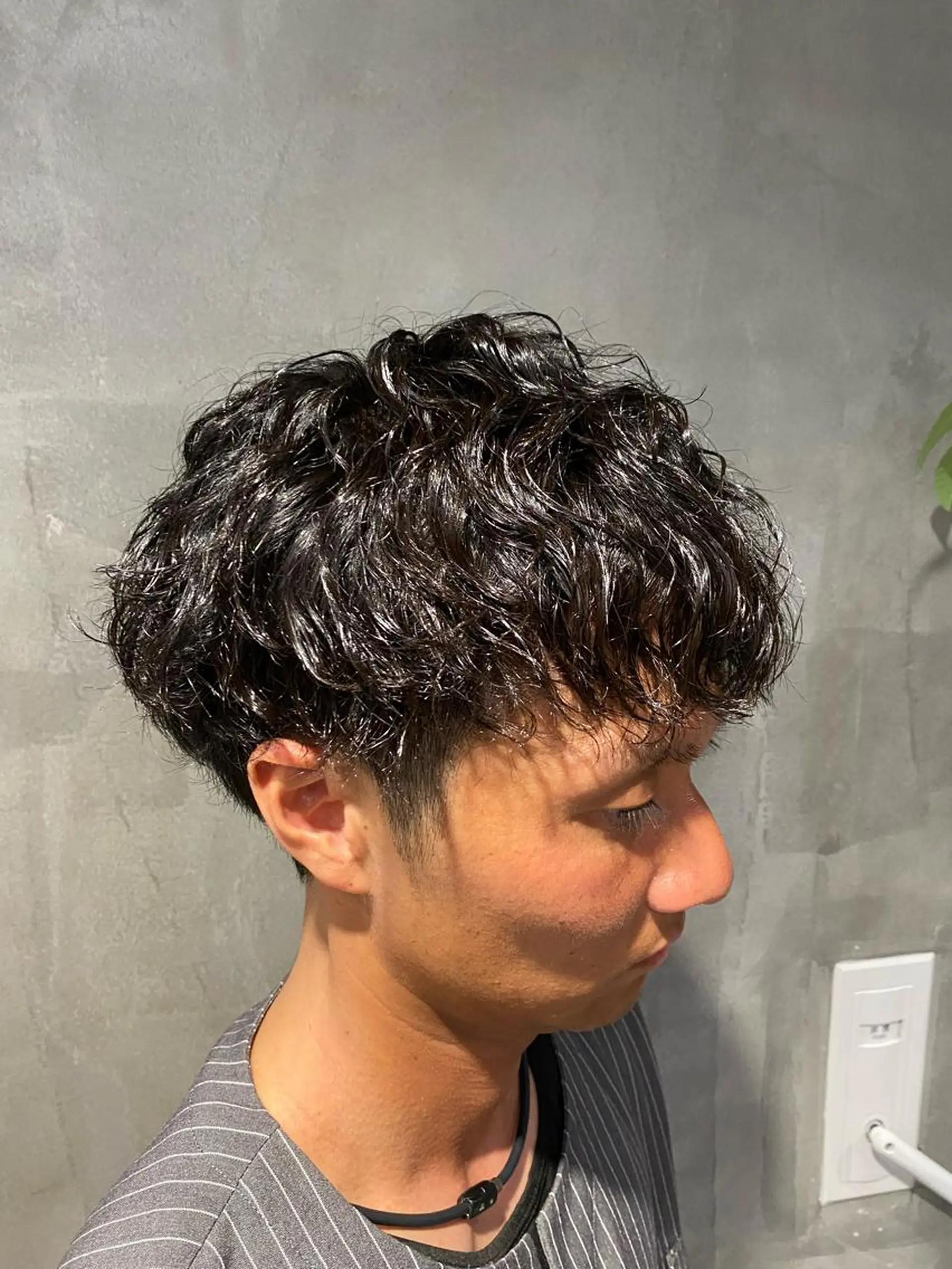 ショート パーマ メンズ Agu hair lore沼館店所属・八戸パーマ/メンズパ ーマ/シンゴ。のヘアスタイル