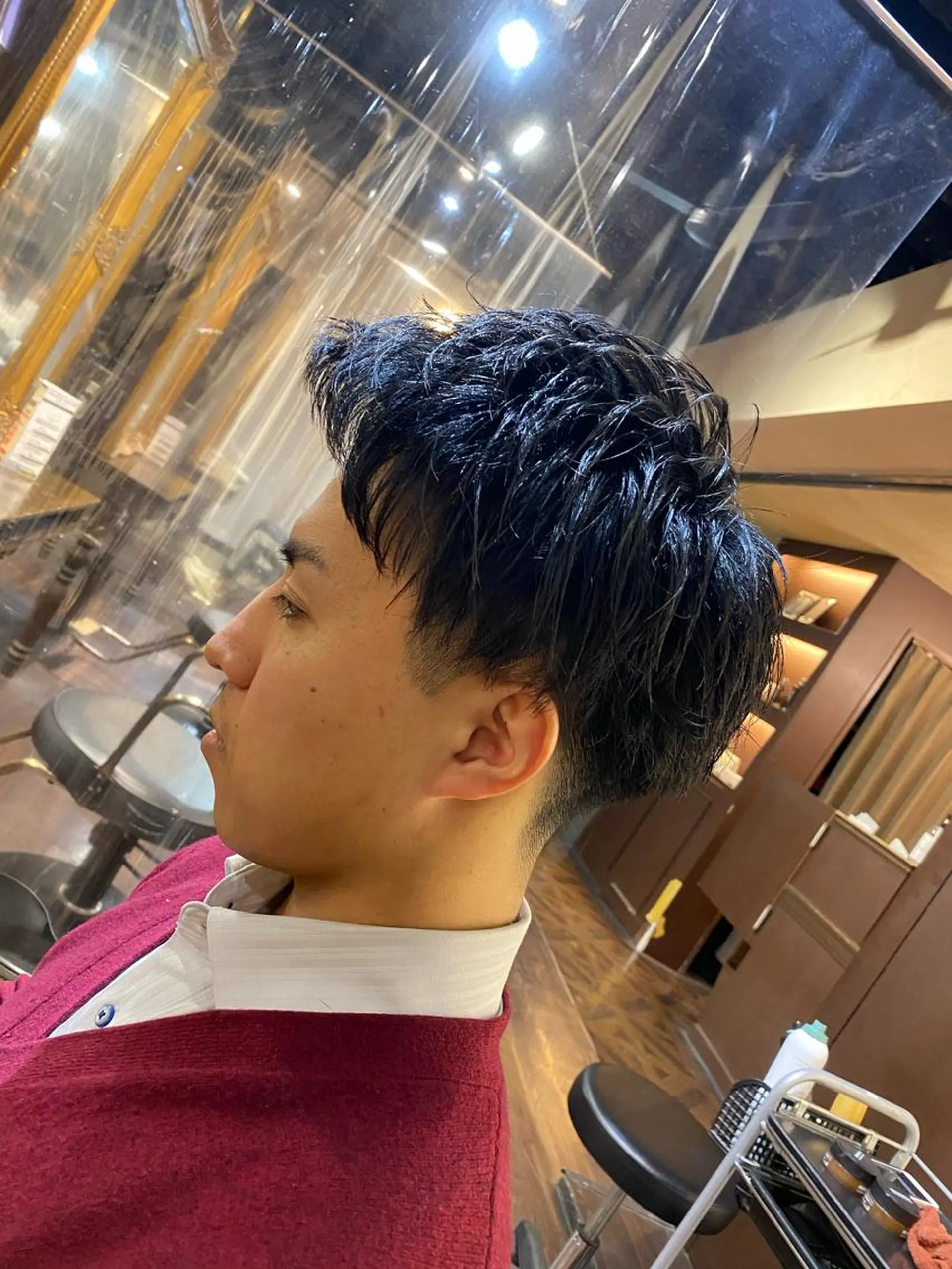 パーマ メンズ ダウンパーマ メンズパーマ カット パーマ メンズサロンANDY 御堂筋なんば店所属・大阪メンズヘアのプロ 高橋 直希のヘアスタイル