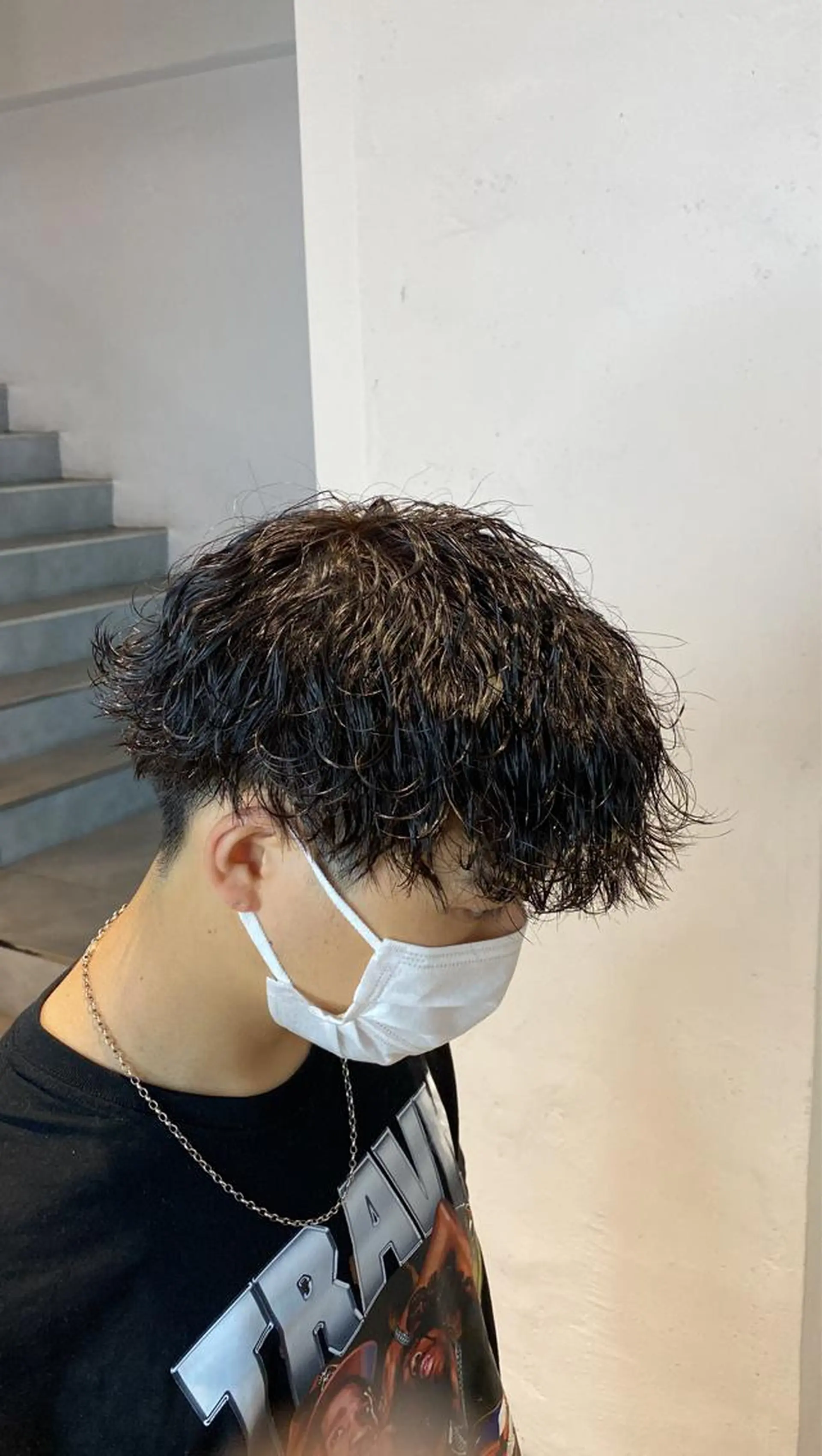 パーマ メンズ カット パーマ 新宿【メンズパーマ】 塩澤太一のヘアスタイル