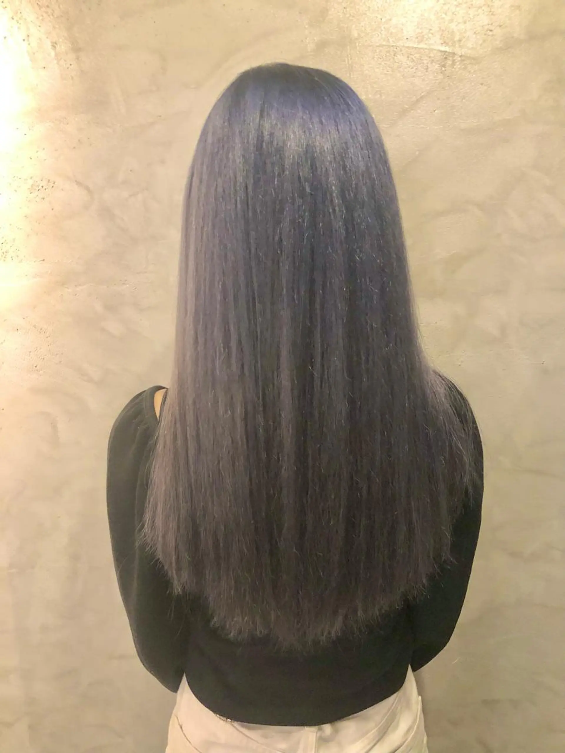 ロング カラー ラベンダーカラー シルバー ヘアカラー FUJINO RYOのヘアスタイル