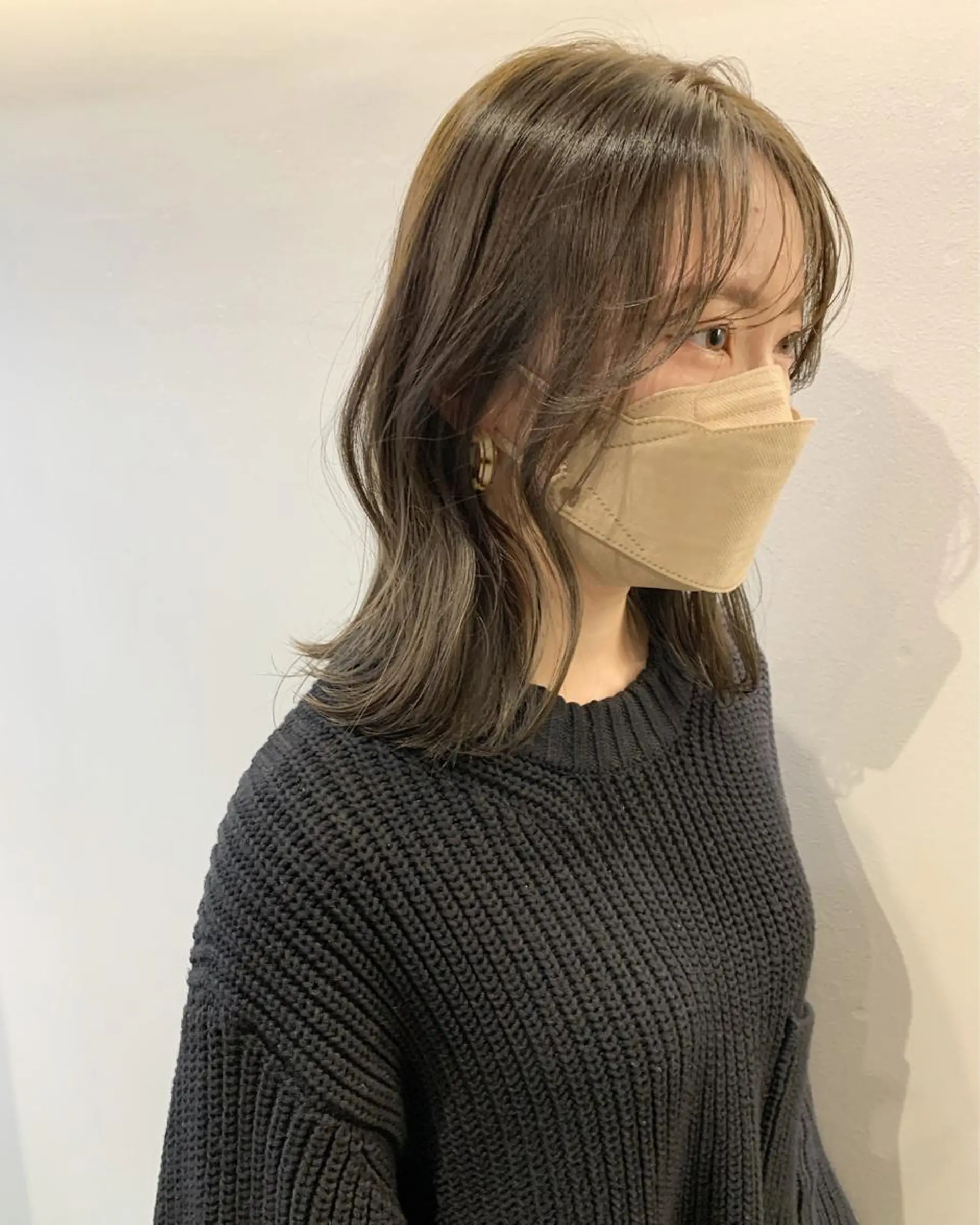 ミディアム カラー ヘアカラー GO TODAY SHAiRE SALON所属・SAKINO． ベージュカラーのヘアスタイル