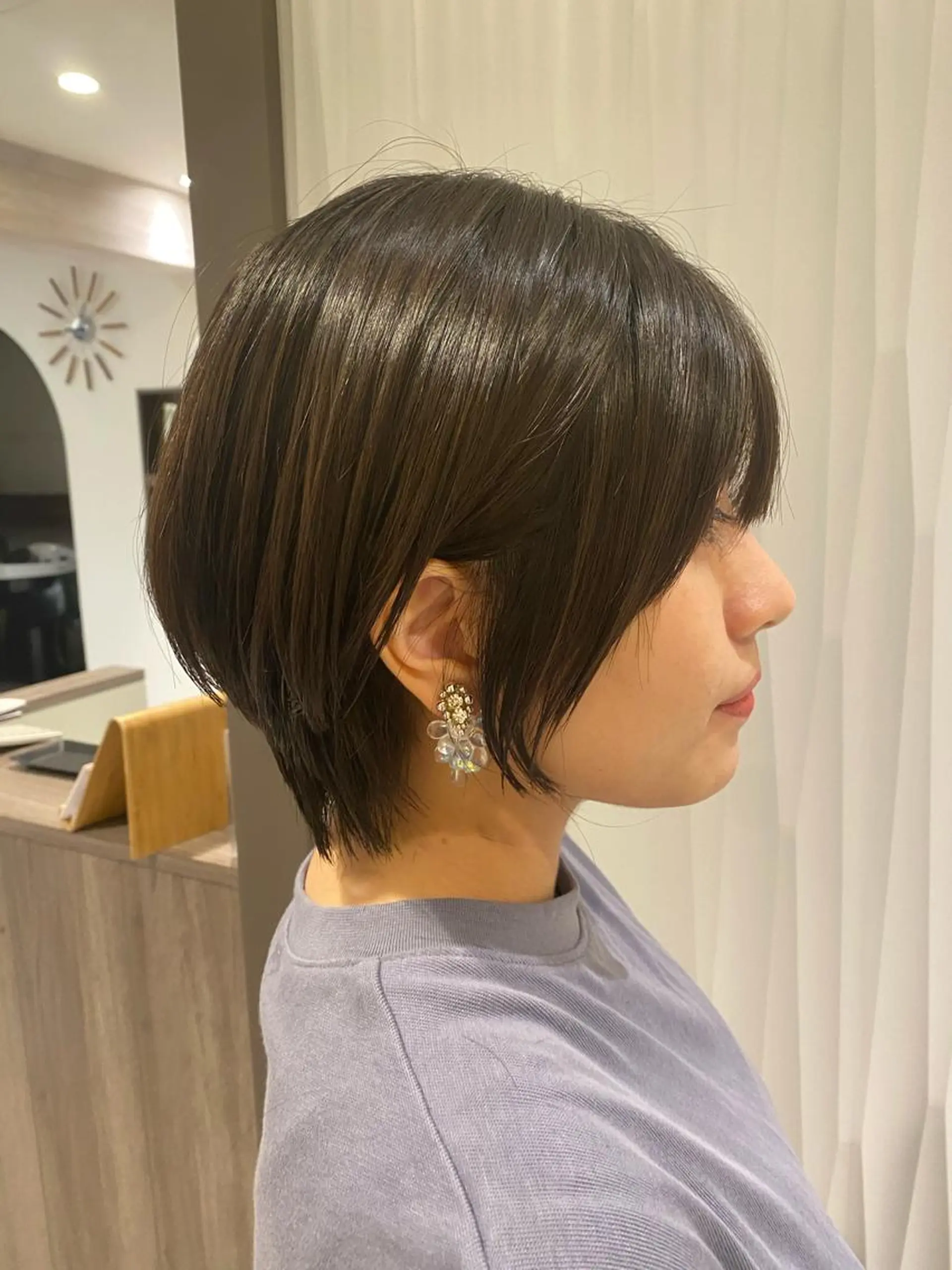 ショート ショートボブ ボブ ショートヘア 大倉 未波のヘアスタイル