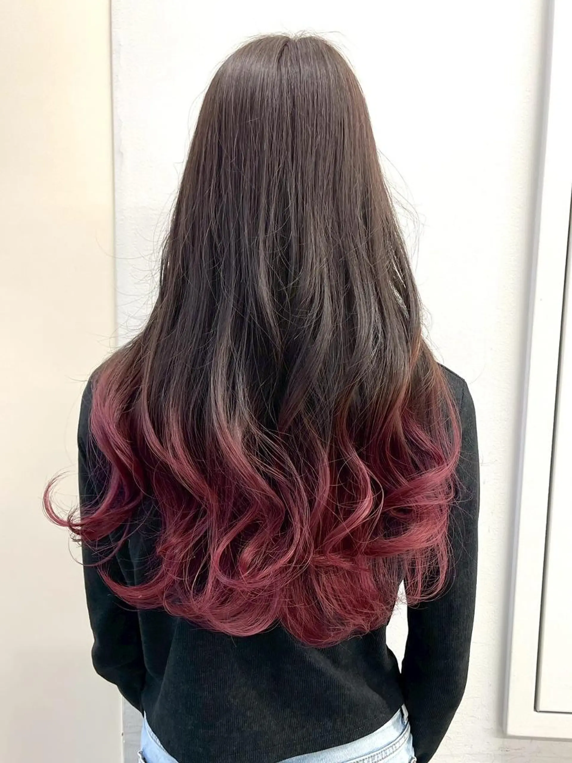 ロング カラー アディクシーカラー アッシュ ブルーカラー ダークアッシュ グレージュ 【公式】amble luxe池袋東口💛のヘアスタイル