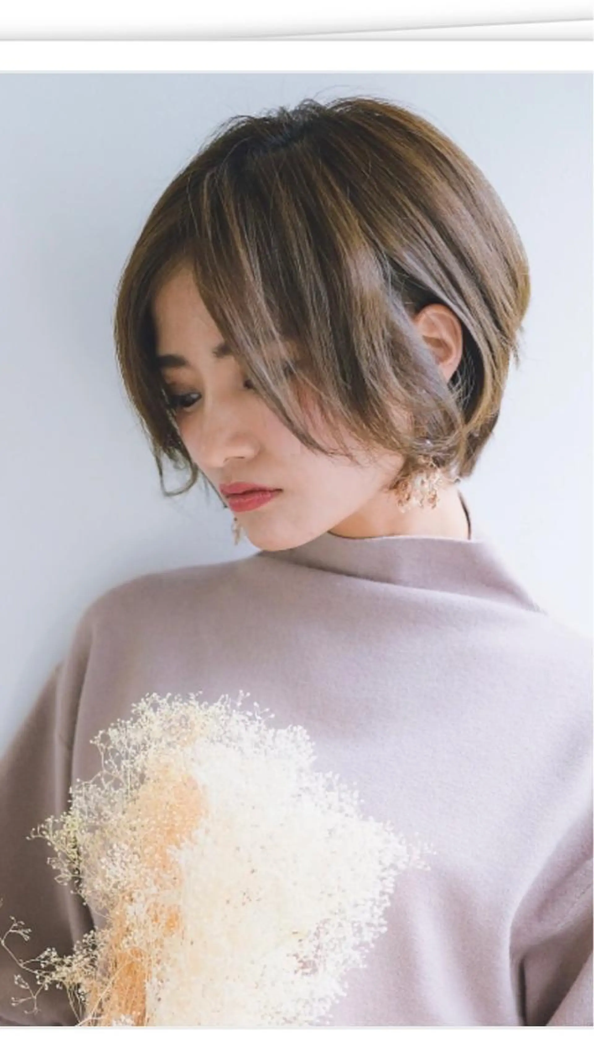 ショート カラー カット 奥谷 美代子のヘアスタイル
