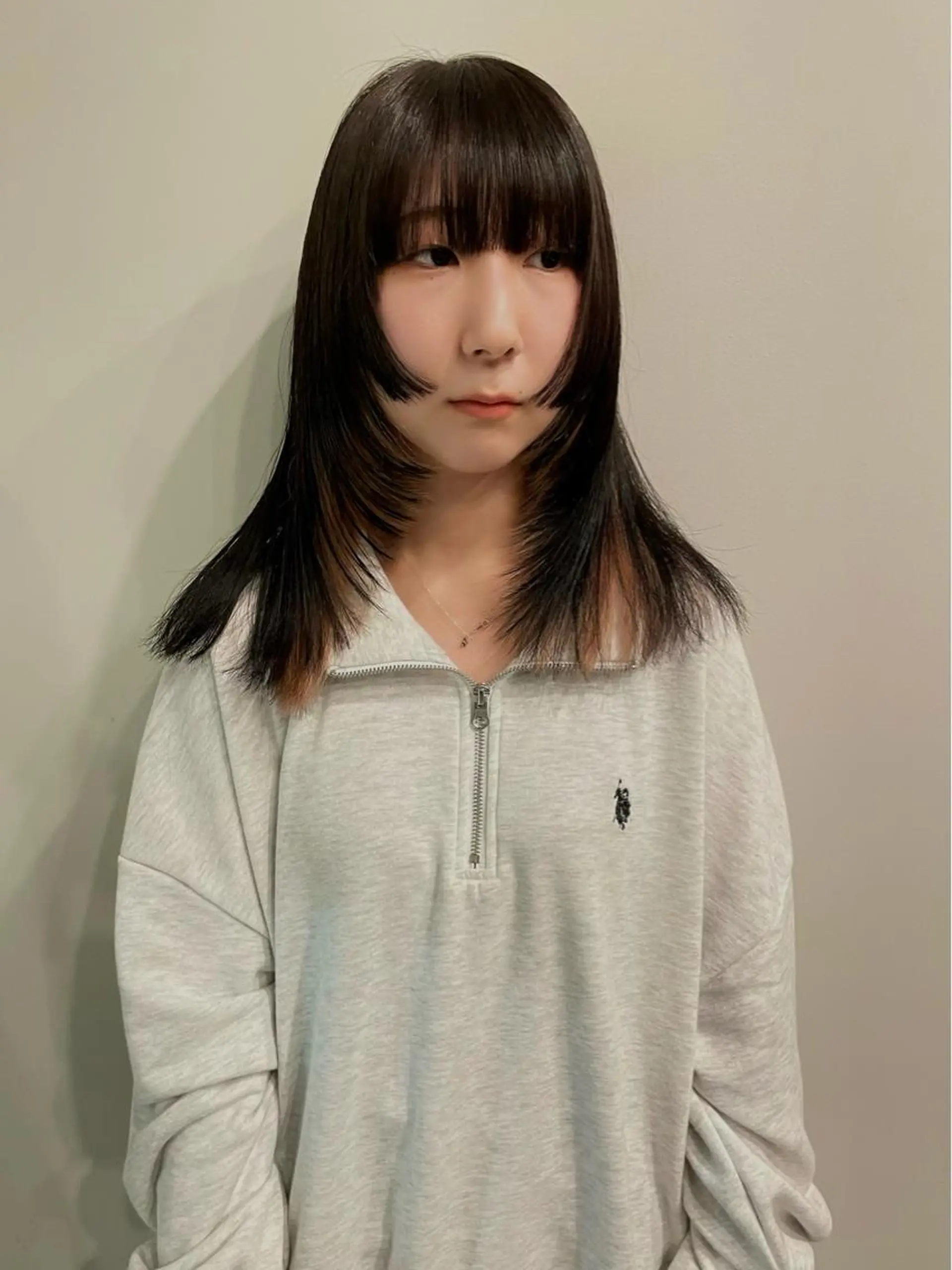 ミディアム カラー カット ヘアカラー トリートメント SALOWIN所属・ブリーチ🧹 ボブ✨レイヤーのヘアスタイル