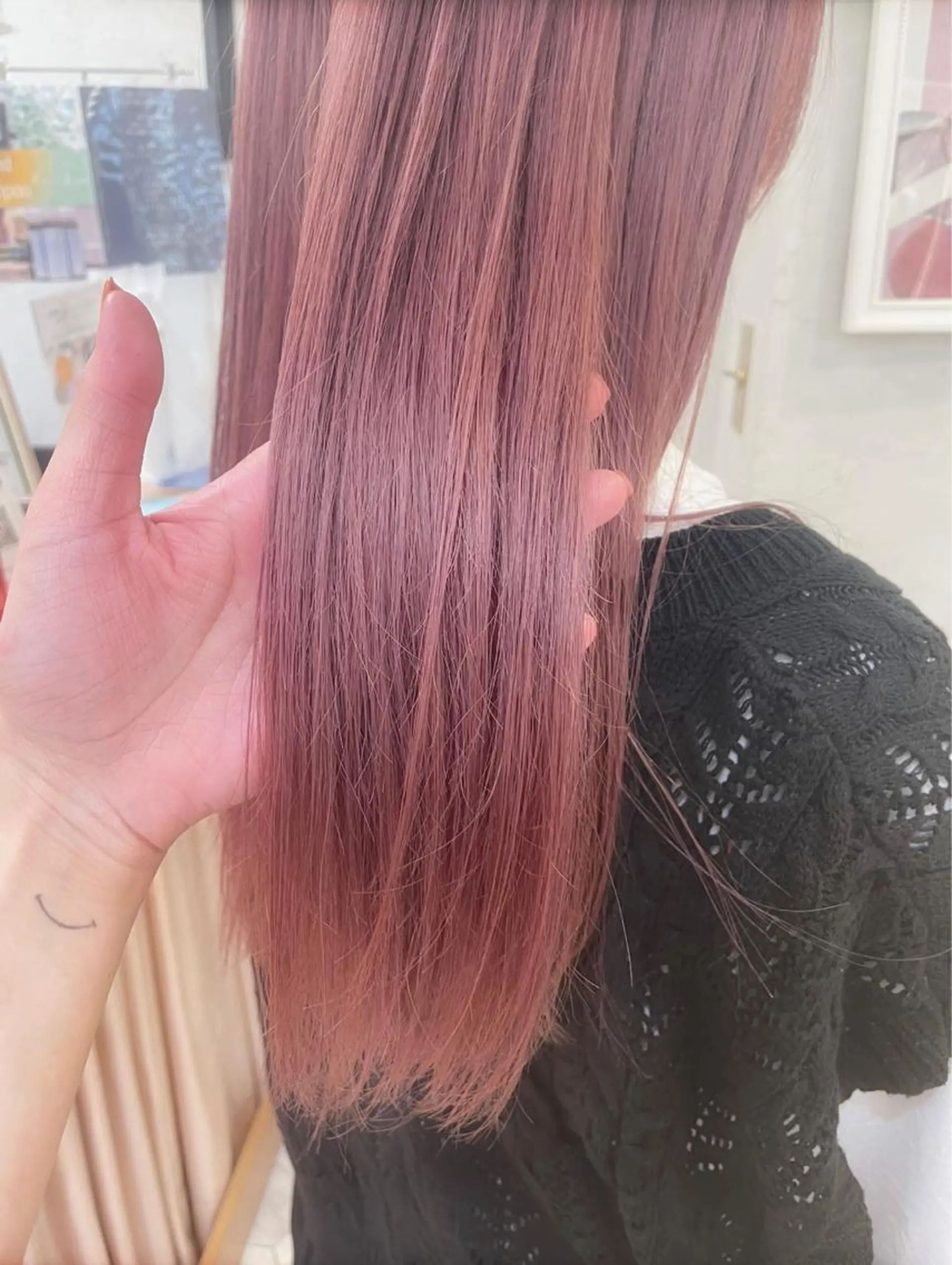 ミディアム カラー ヘアカラー トリートメント ♥️ブリーチ/ボブ/ レイヤー♥️maiのヘアスタイル