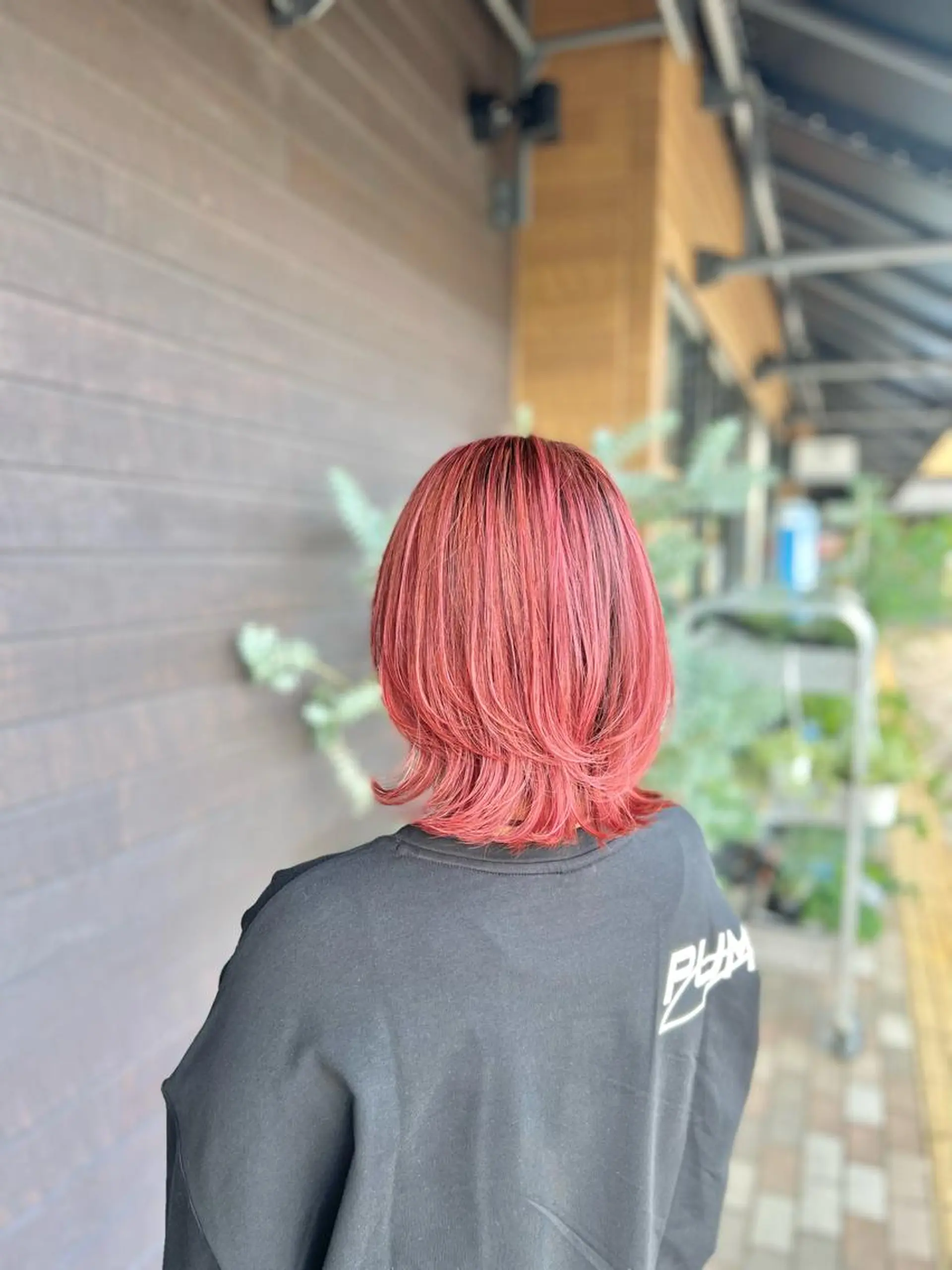 ミディアム カラー ヘアカラー 太白区白髪ぼかし/ ボブカット/千葉達人のヘアスタイル