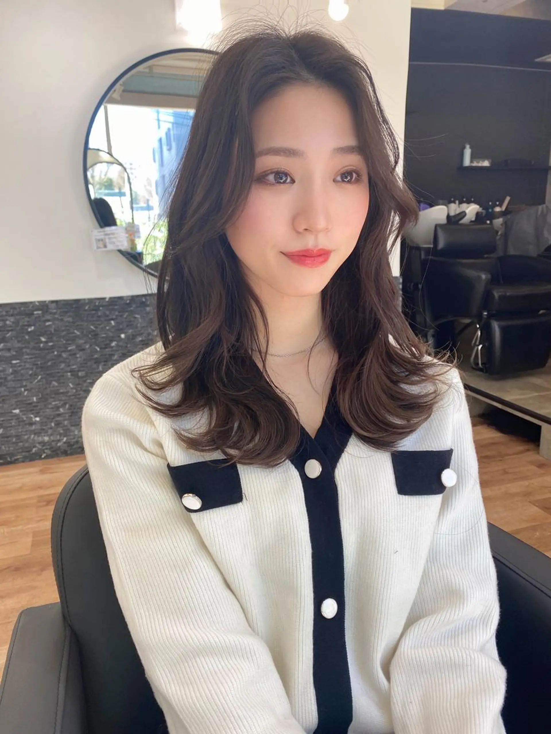 セミロング カラー 韓国風ヘア 似合わせレイヤー 🇰🇷荒木洋文のヘアスタイル