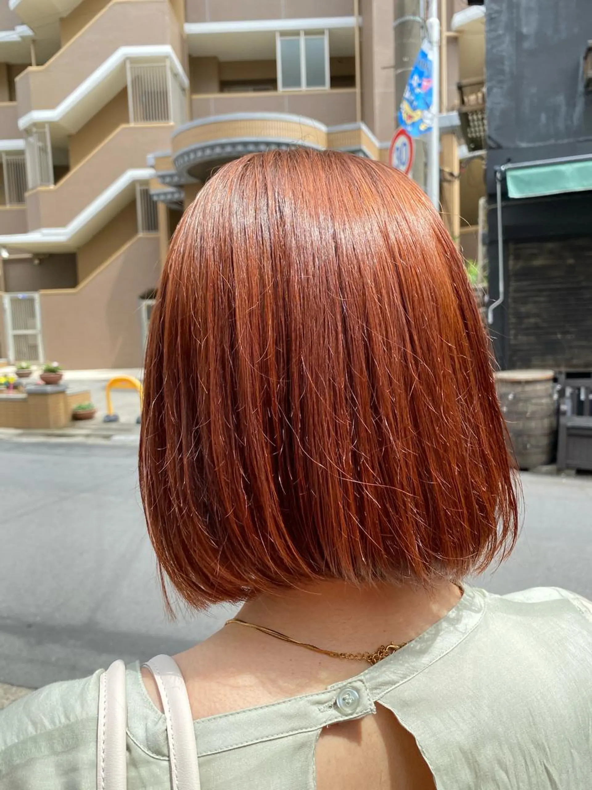 ミディアム カラー ブリーチ ブリーチなしカラー オレンジ カット ヘアカラー ヘアセット 🟢NEGi🟣 🫧髪質改善のヘアスタイル