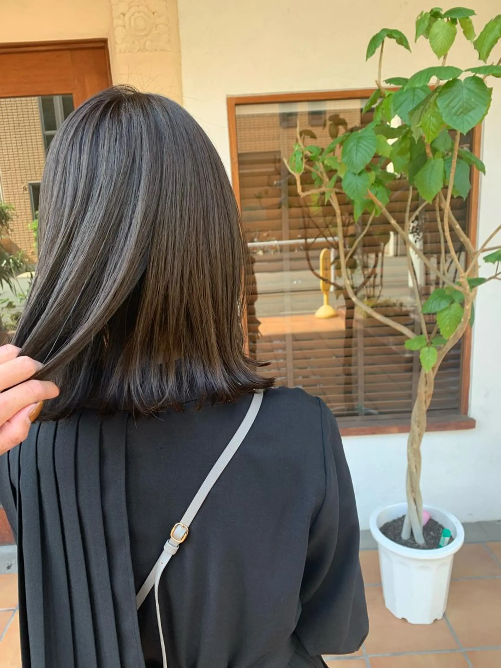 ミディアム カラー ヘアアレンジ カット 縮毛矯正 中津/柔らかカラー/ ナガオ　イズミのヘアスタイル