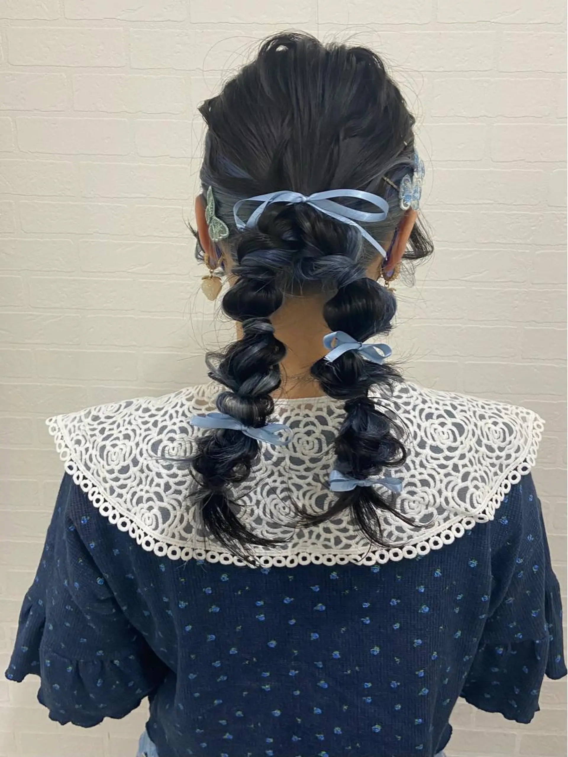 セミロング ヘアアレンジ ヘアセット ヘアセット ☆透明感カラー☆まいのヘアスタイル