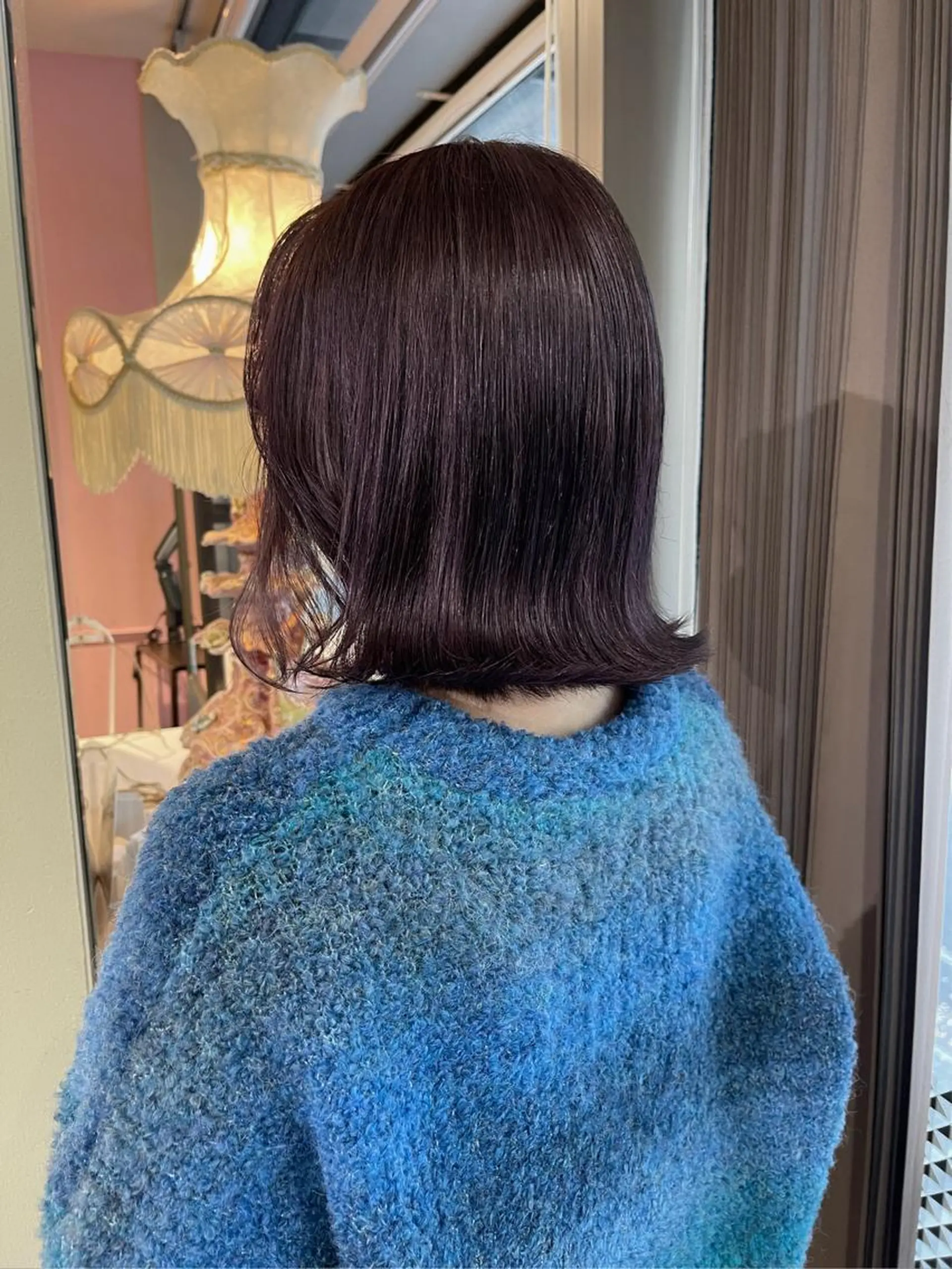 ミディアム カラー ブリーチ ラベンダーカラー ラベンダーピンク ピンクカラー 関谷 あいみのヘアスタイル