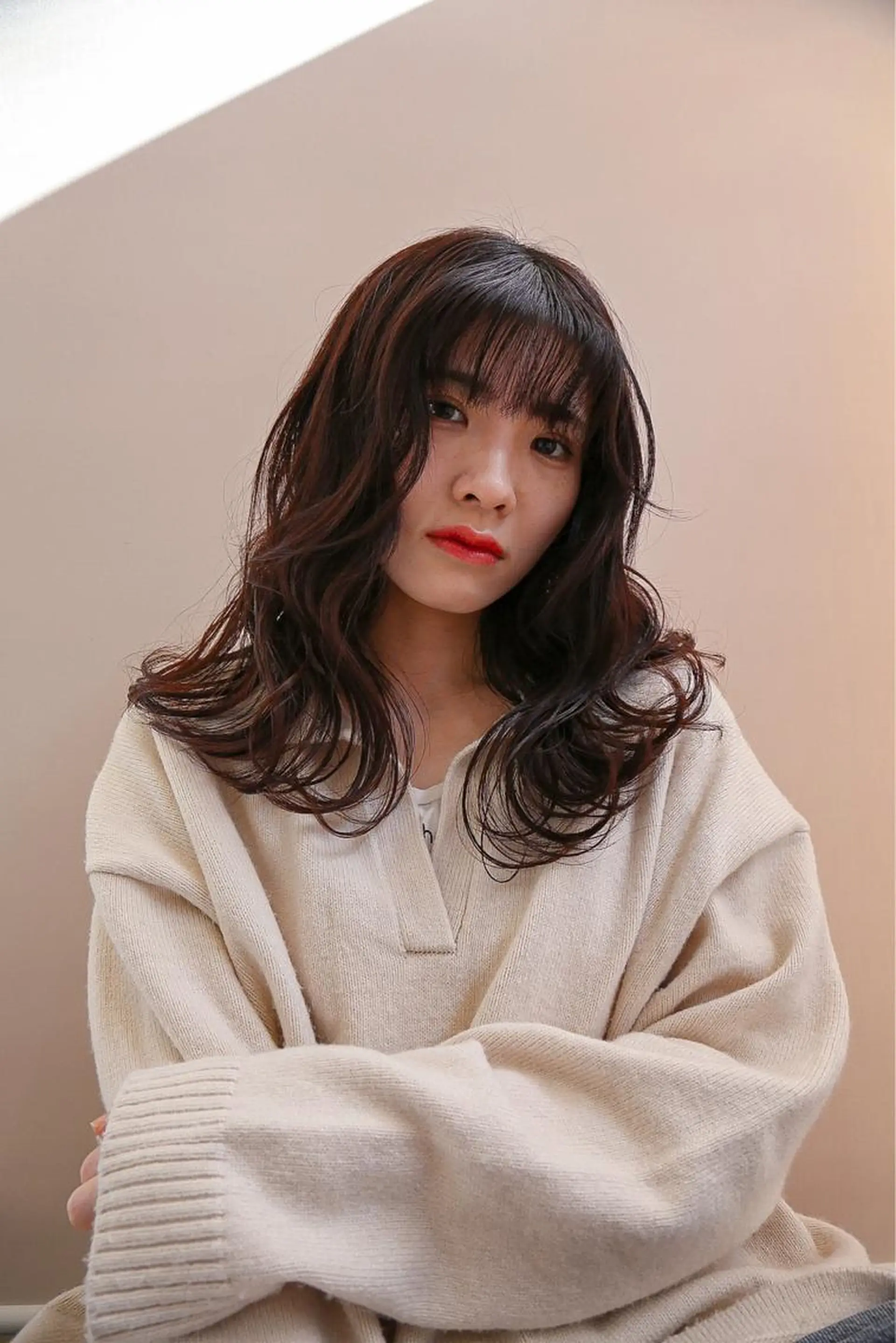 セミロング カラー ✨ダメージを感じない 美髪ヘア✨　野口春貴のヘアスタイル
