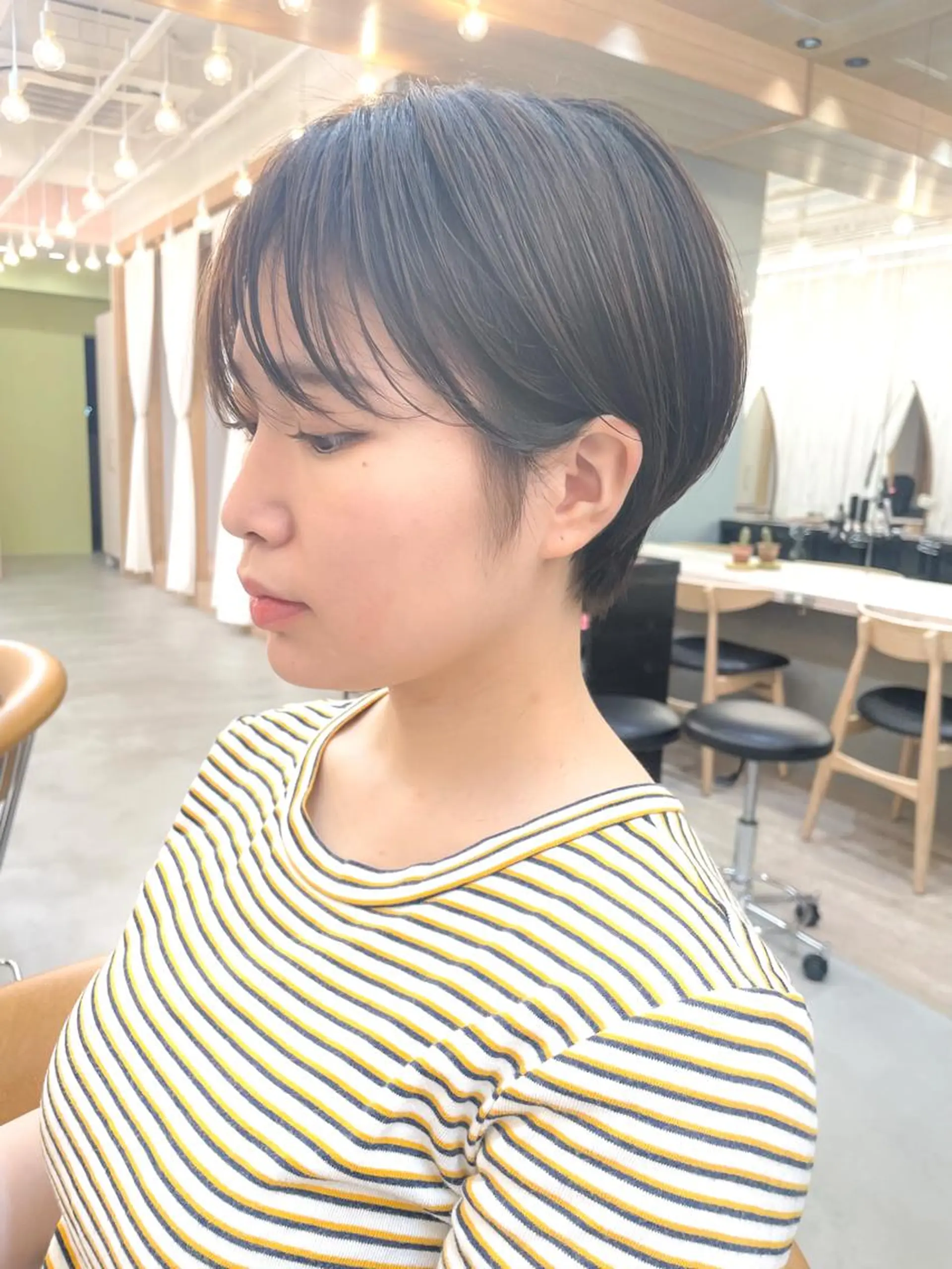 ショート カラー ショートボブ ハンサムショート グレージュ ボブ ショートヘア 横浜/ショート/ パーマ/髪質改善 丹のヘアスタイル