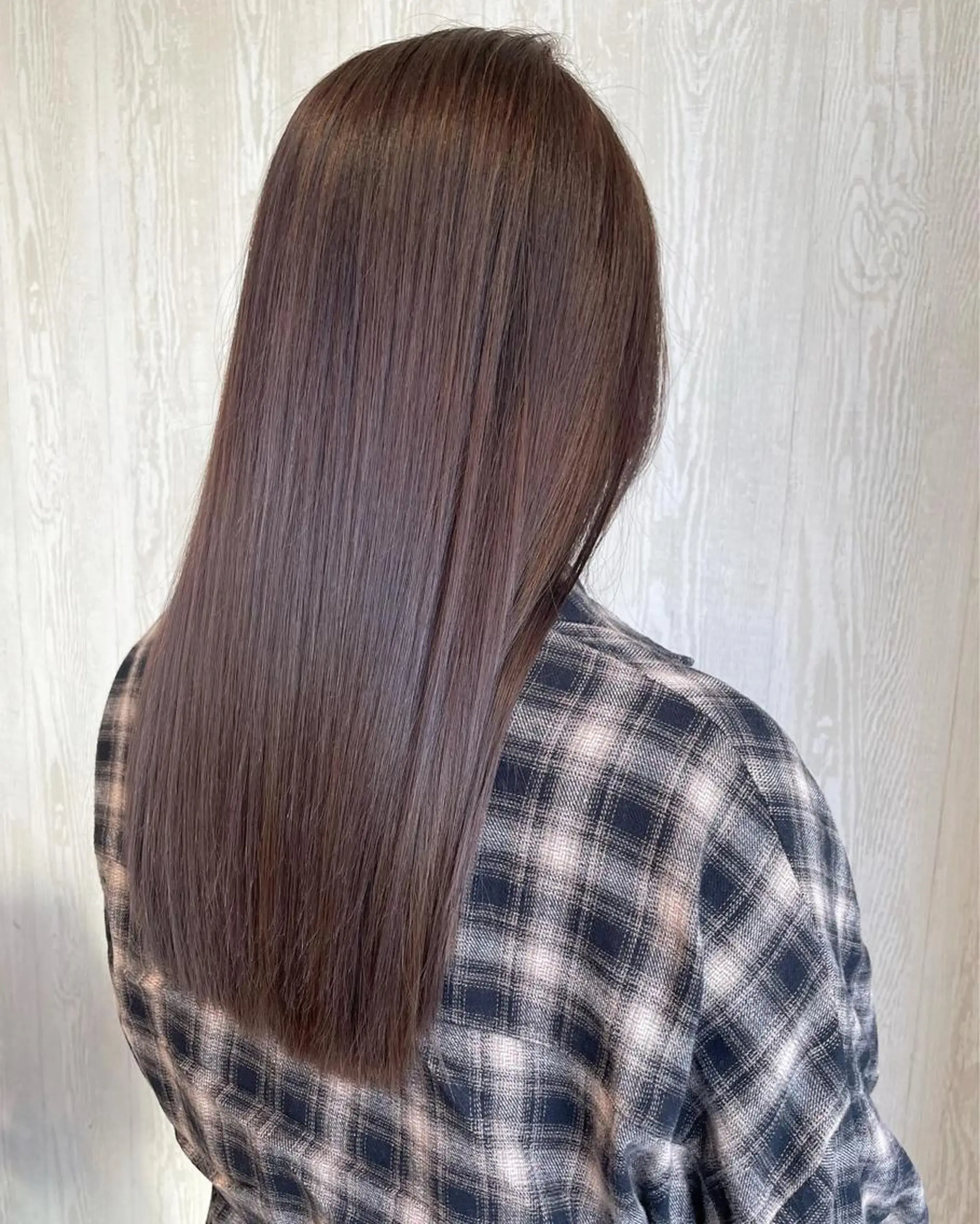 ロング カラー アッシュ ブラウンカラー ケアカラー 透明感カラー バイオレットカラー カット ヘアカラー トリートメント 河合秀明/ハイライト /インナーカラーのヘアスタイル
