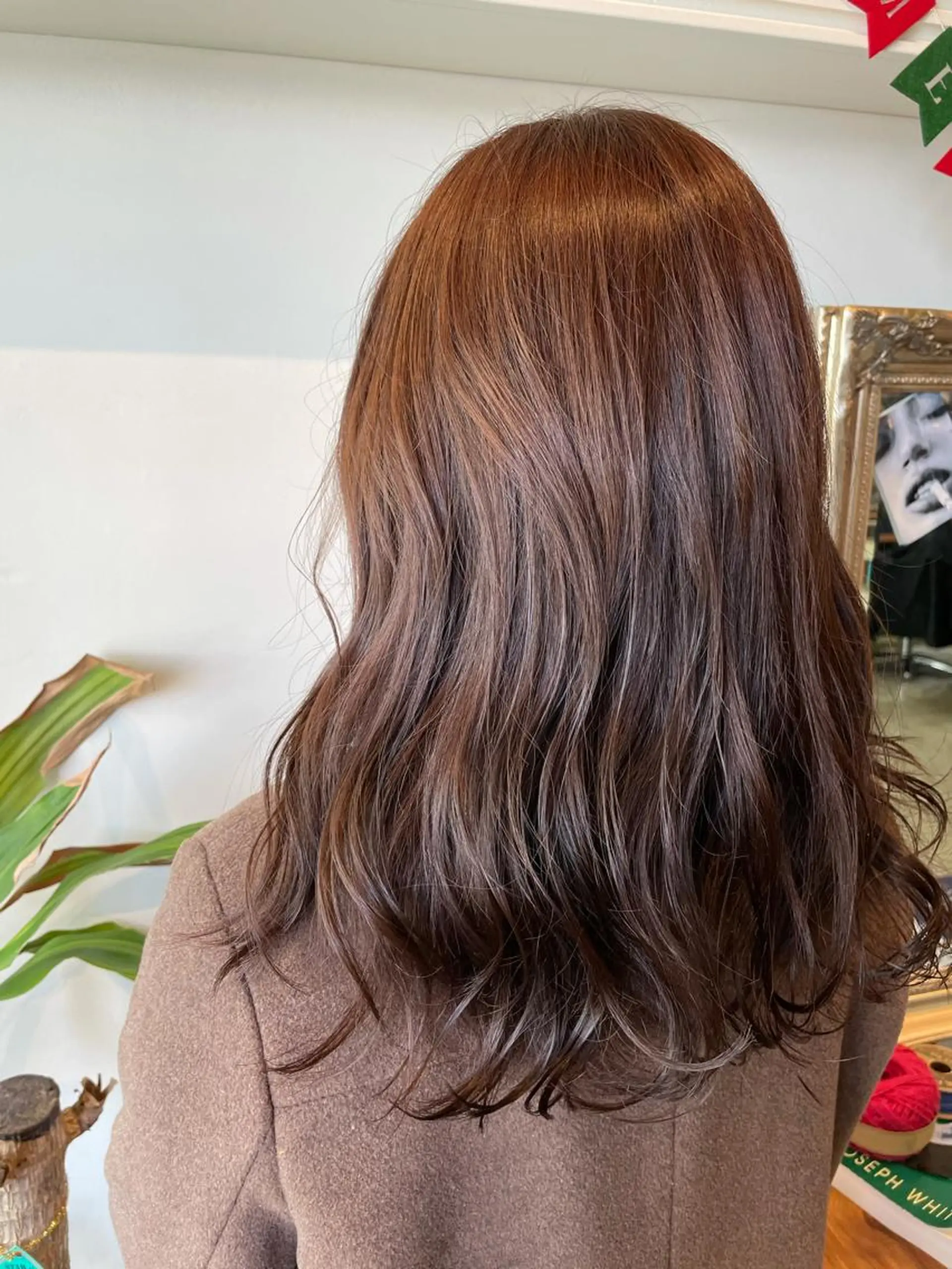 セミロング カラー ベージュカラー ブリーチ ブリーチなしカラー ピンクカラー 💐パーソナルカラー /市橋加菜💐のヘアスタイル