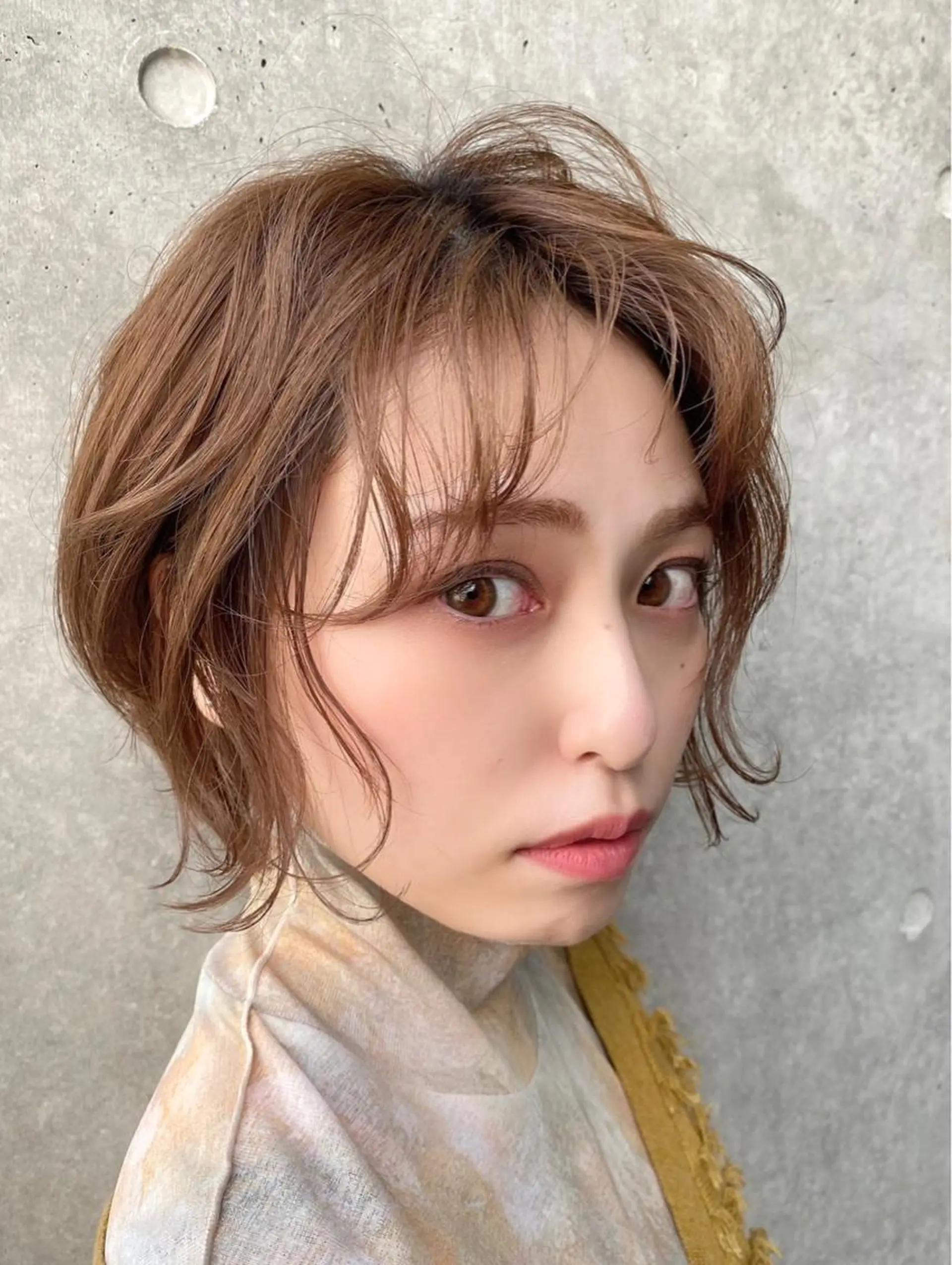 ショート ショートヘア 外ハネヘア カット ヘアカラー トリートメント youres hair 髪質改善トリートメント&ヘッドスパ　恵比寿本店【ユアーズ ヘア】所属・愛されヘア♪ 大森春奈のヘアスタイル