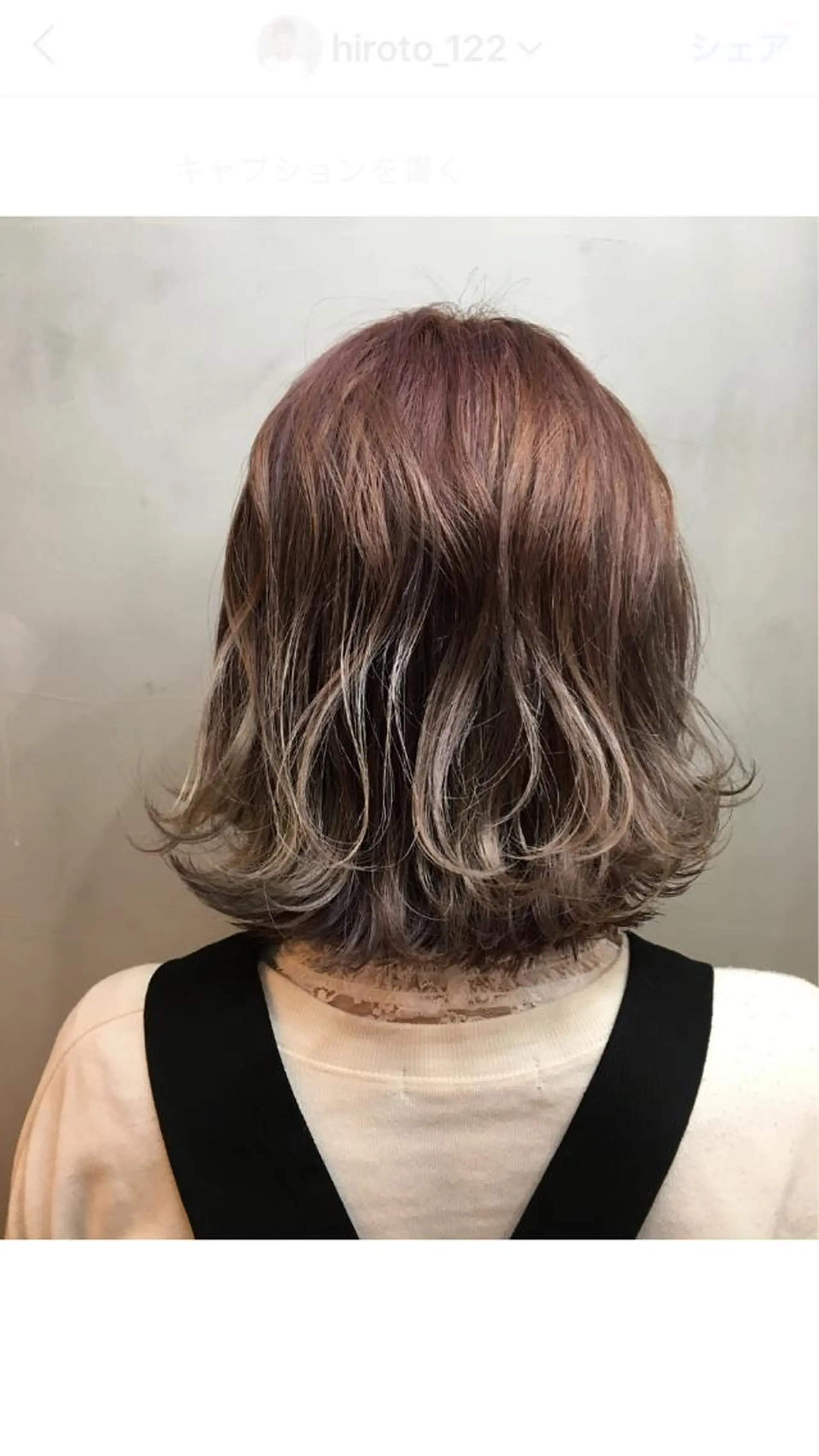 ミディアム アッシュ パープルカラー HAIR  SALONgenie (ヘアーサロンジーニー)所属・嶋崎 啓人のヘアスタイル