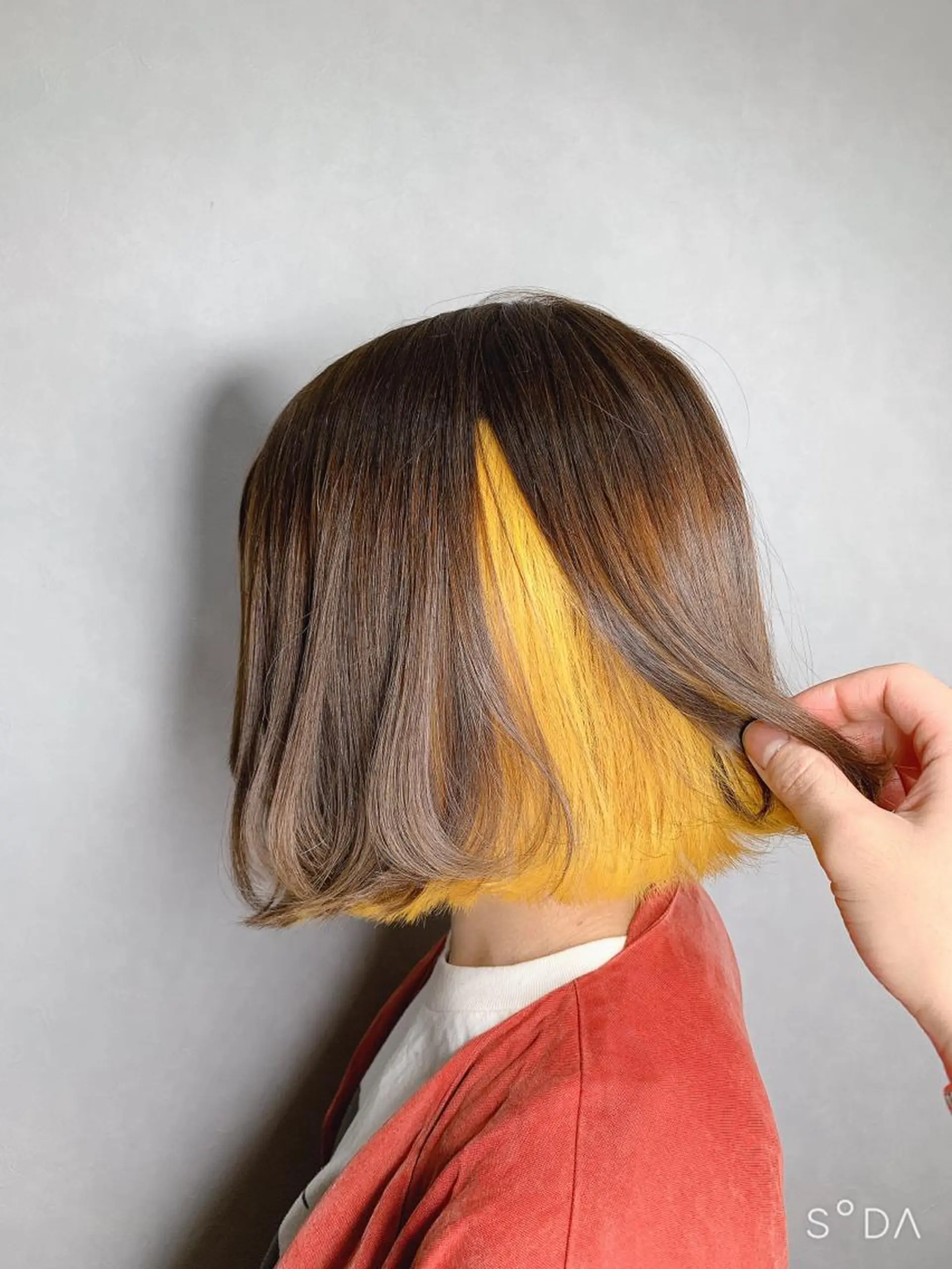 ショート カラー インナーカラー イエローカラー ヘアカラー 🌈 DAIKI 🌈のヘアスタイル