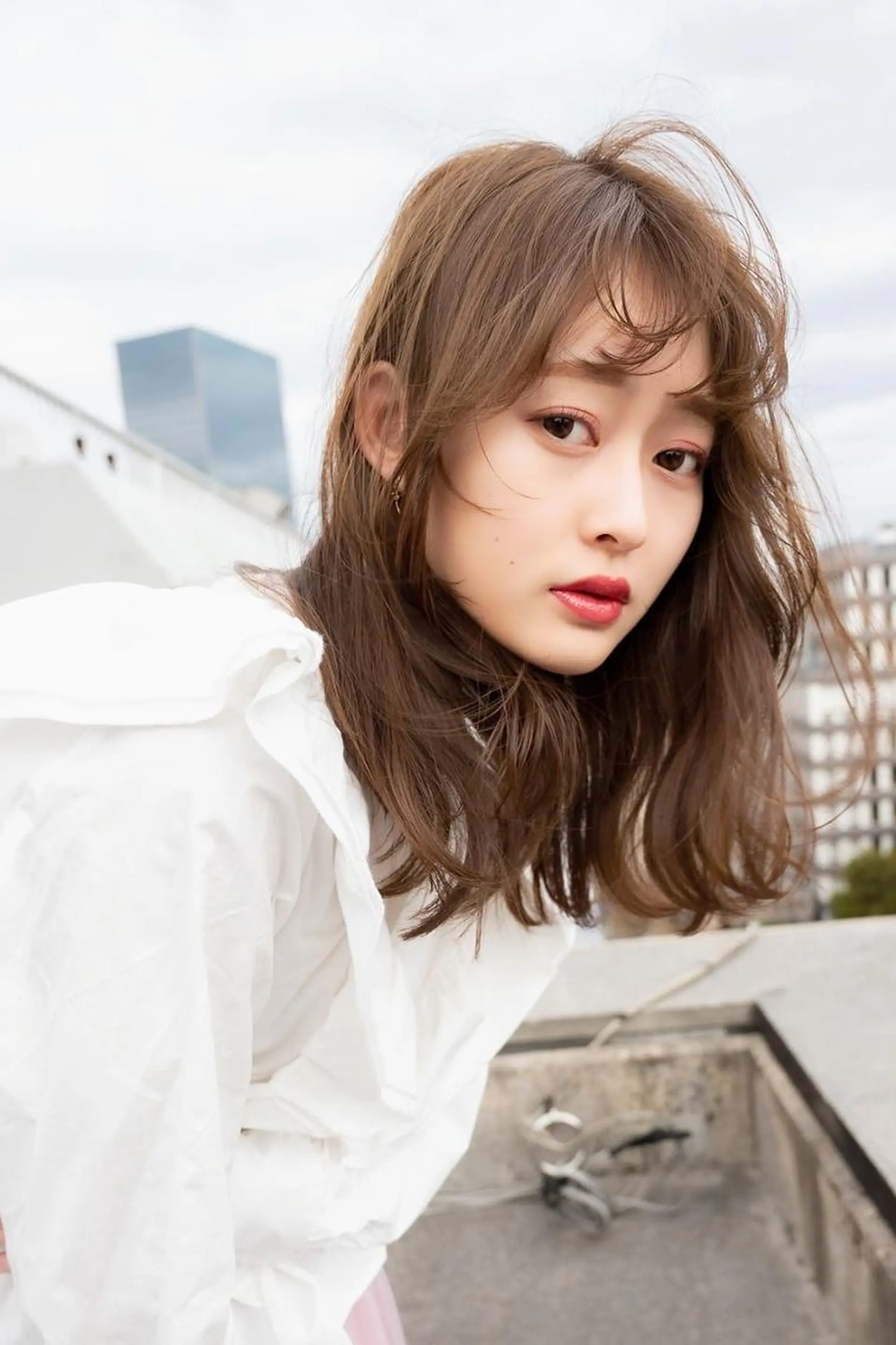 セミロング カラー ANGELICA LABO 梅田店のヘアスタイル