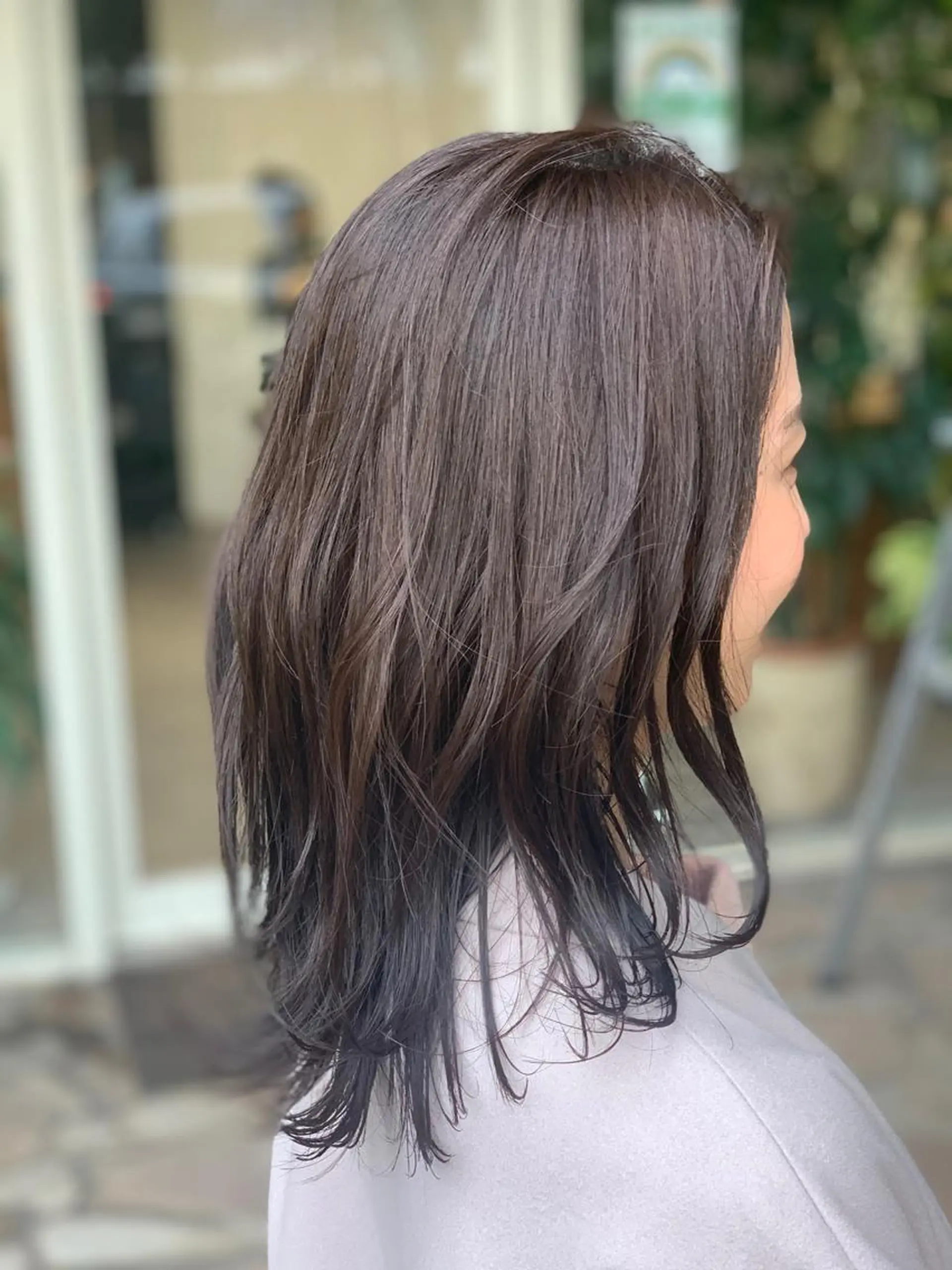 セミロング カラー カット ヘアカラー tokute 高円寺店のヘアスタイル