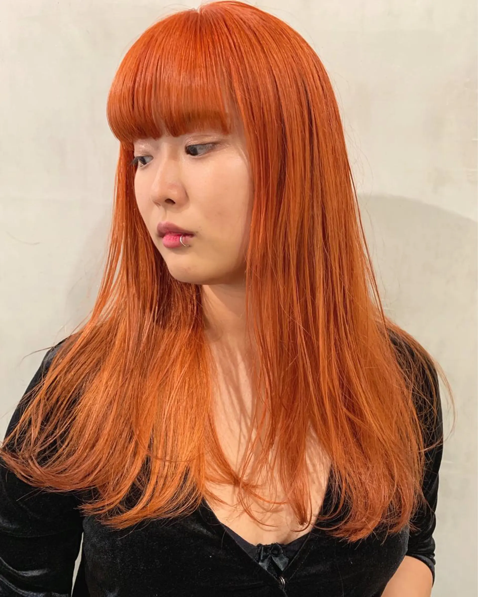 ロング カラー カット ヘアカラー トリートメント 優 作のヘアスタイル