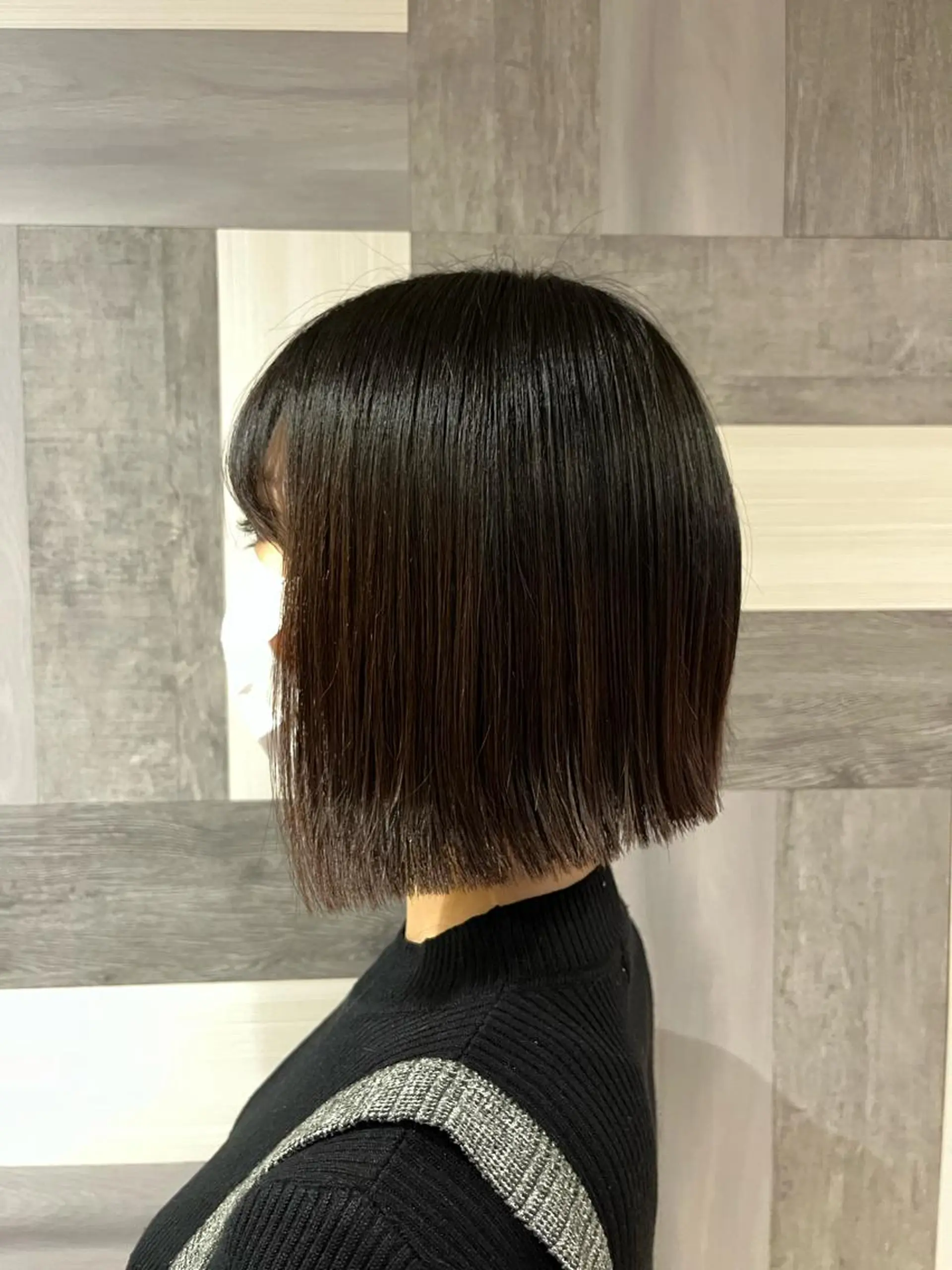 ショート ボブ くせ毛 縮毛矯正 カット 縮毛矯正 トリートメント 外ハネボブ♡ YUIのヘアスタイル