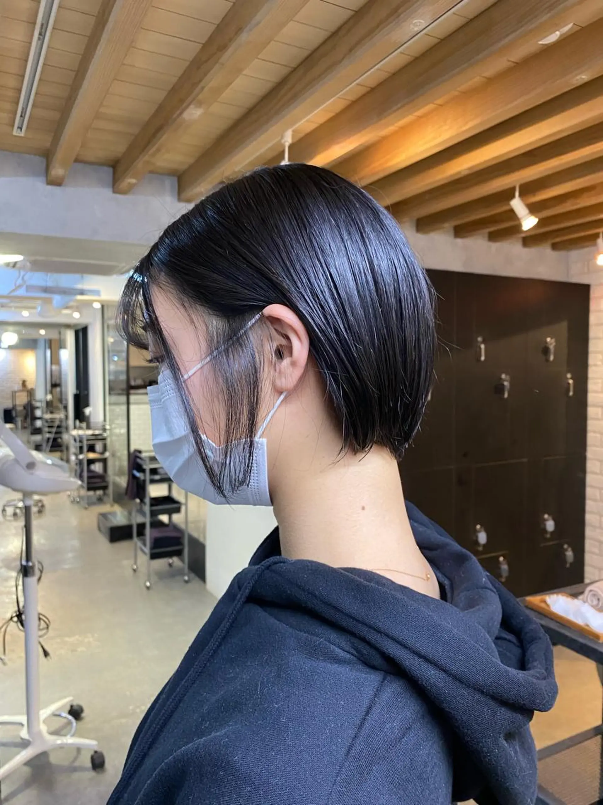 ショート カラー ヘアアレンジ 切りっぱなしボブ/ デザインカラー店長のヘアスタイル