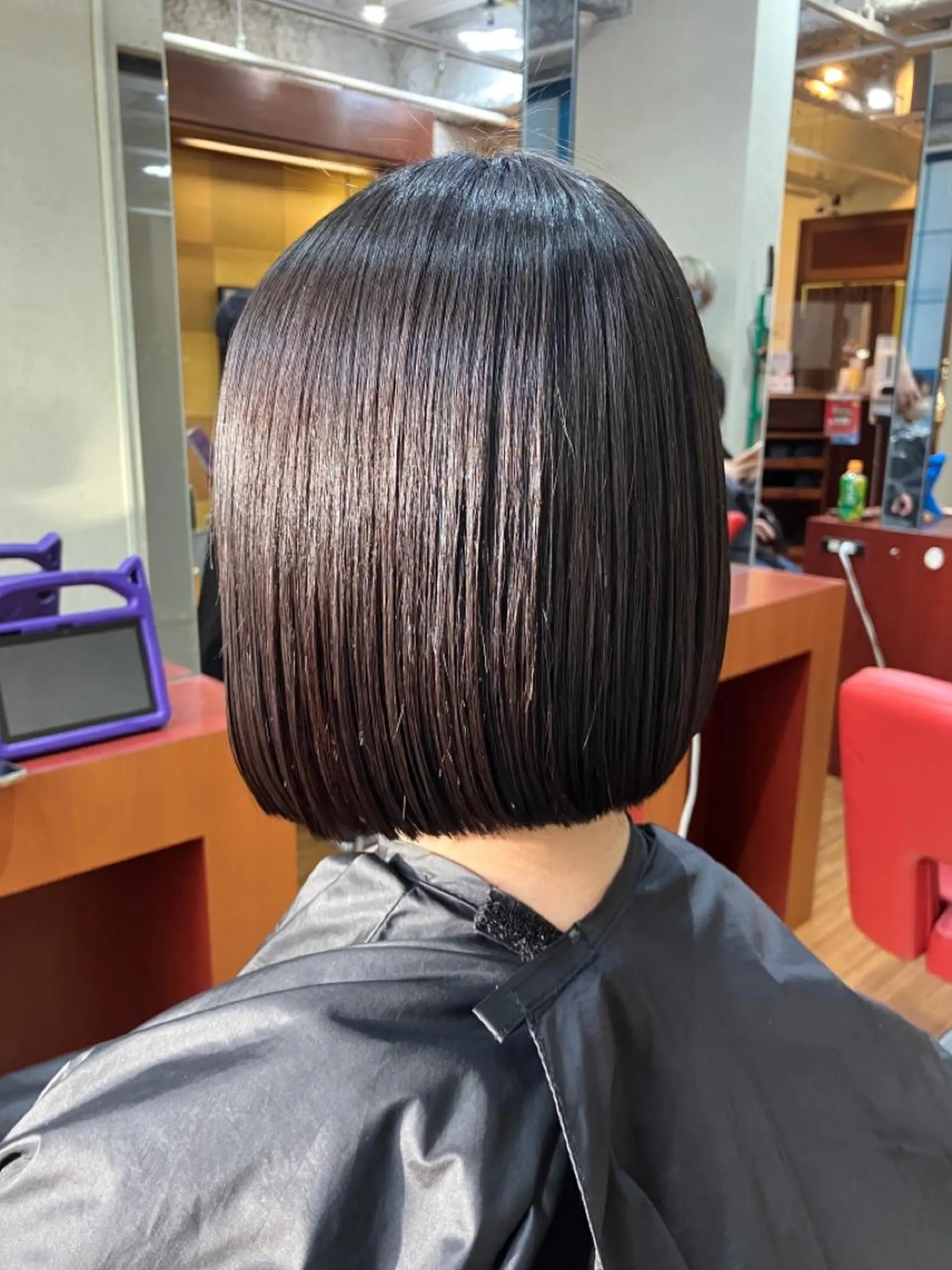セミロング 縮毛矯正 トリートメント カット 縮毛矯正 トリートメント wa daのヘアスタイル