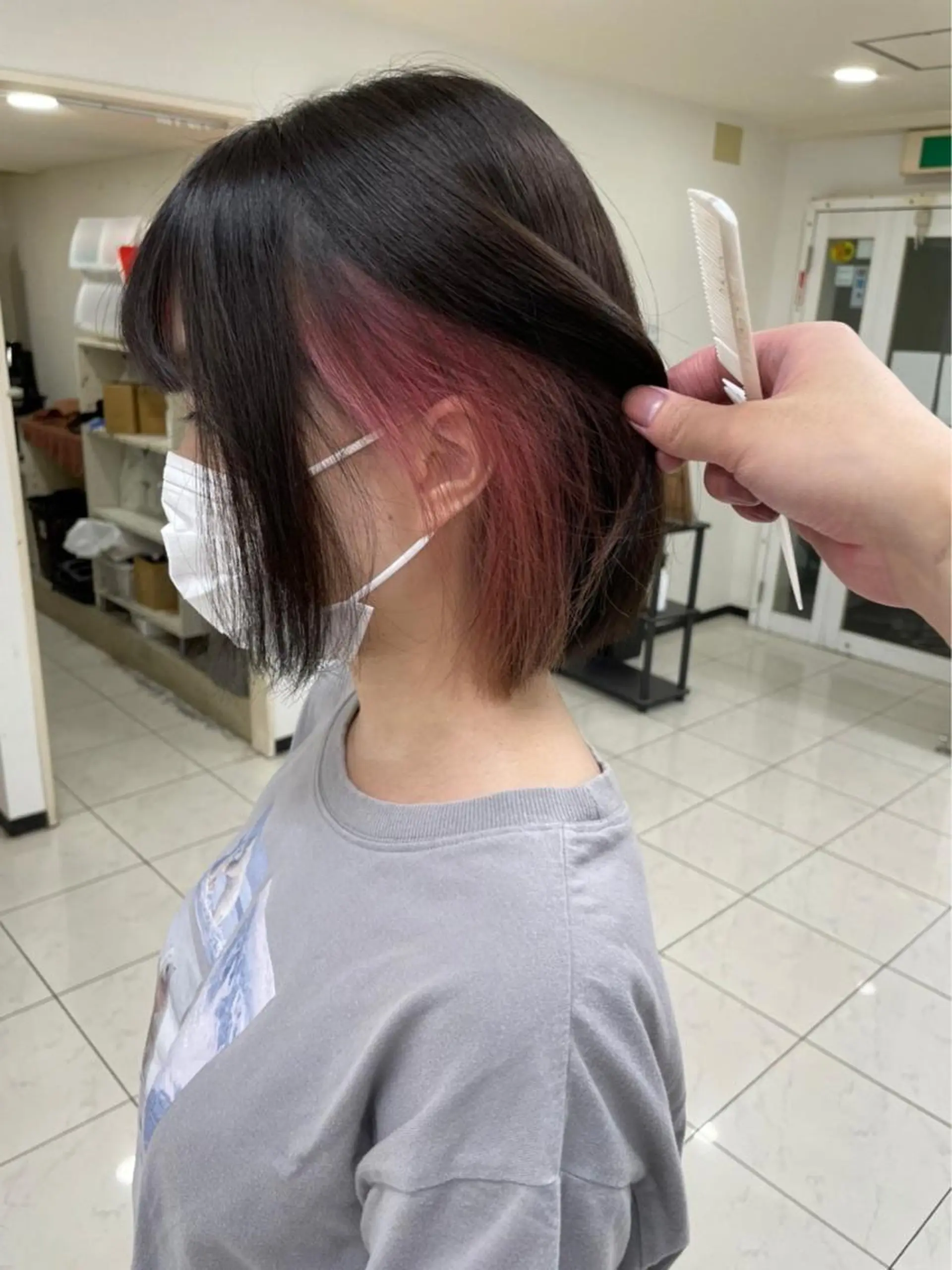 ショート シールエクステ エクステ 髪質改善 トリートメント ヘアカラー トリートメント ブリーチエクステ 🎩カズキ🎩のヘアスタイル