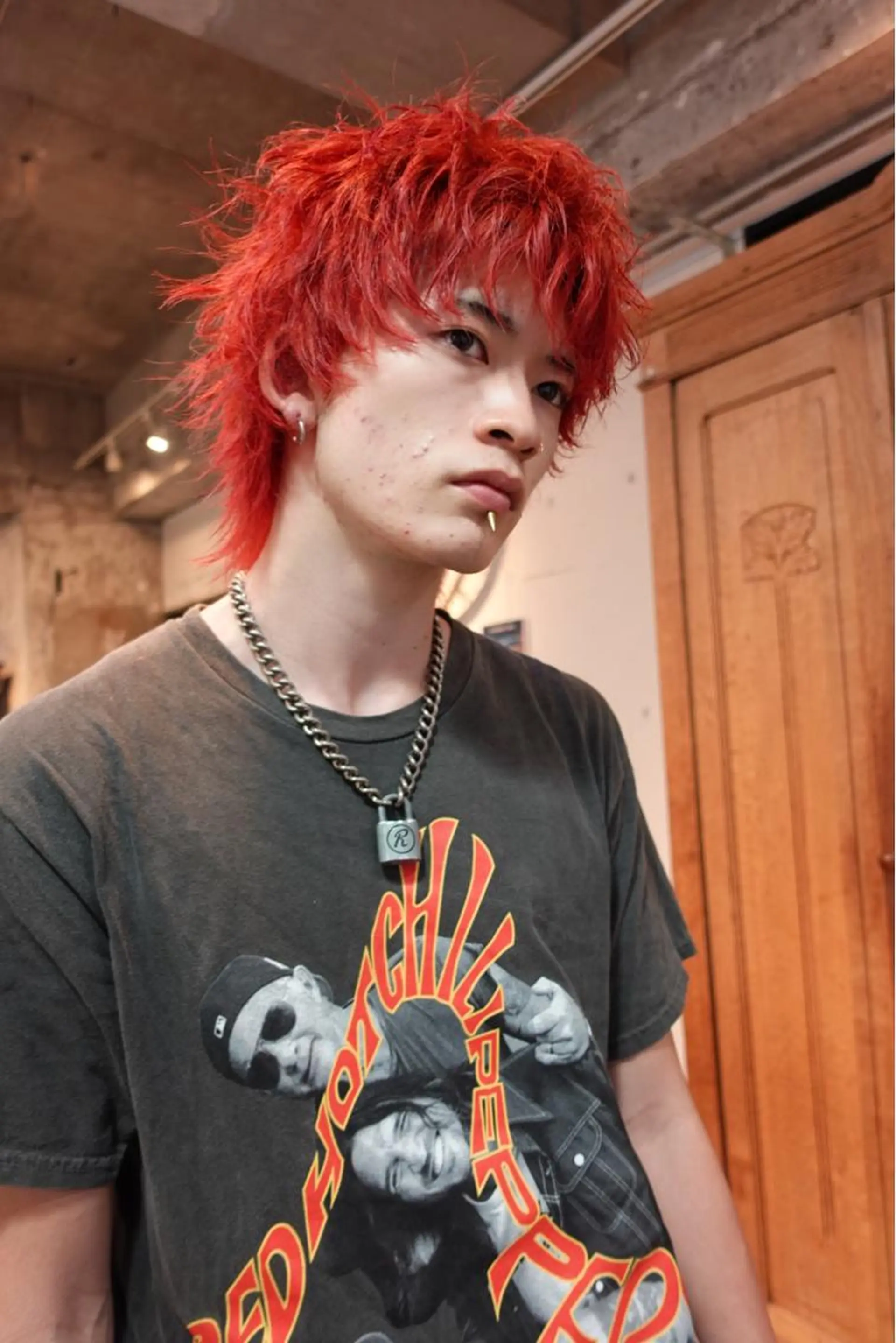 ショート カラー メンズ ヘアカラー キタダ ヒロキのヘアスタイル