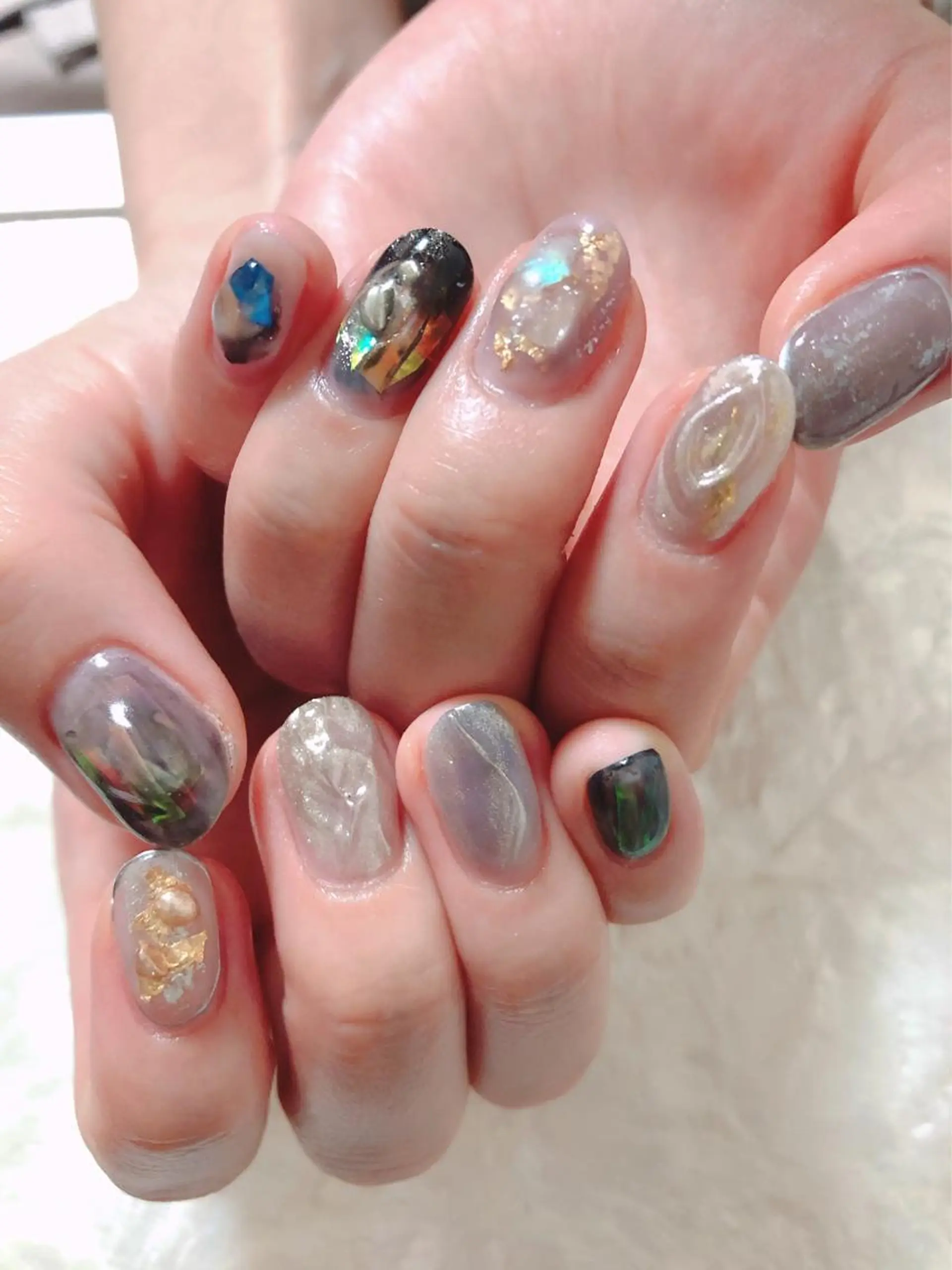 ネイル ニュアンスネイル kiki nail 二子玉川のネイルデザイン