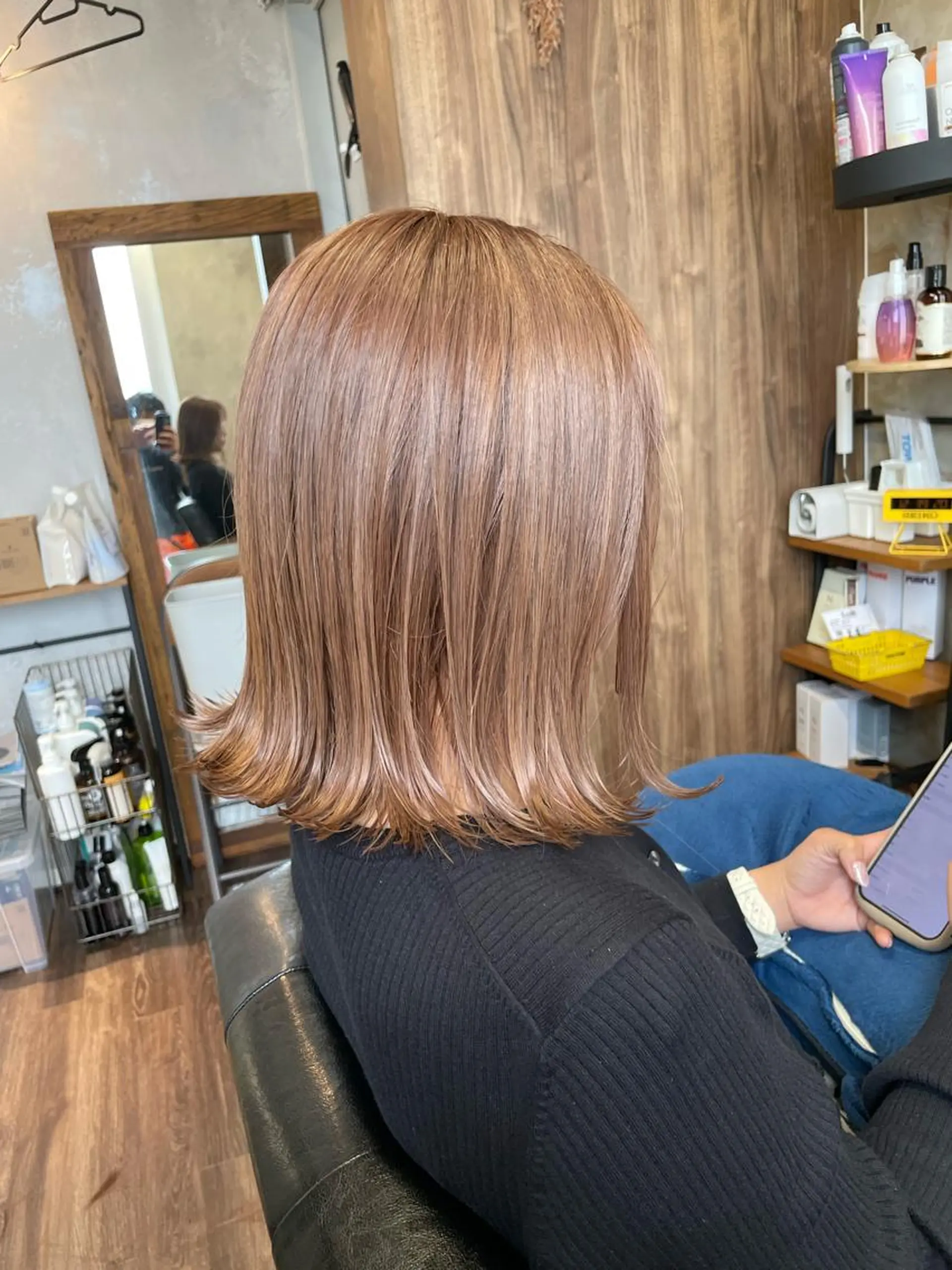 ショート カラー カット ヘアカラー Lull (シェアサロンReco VIProom)所属・Lull1人美容室 バレイヤージュのヘアスタイル