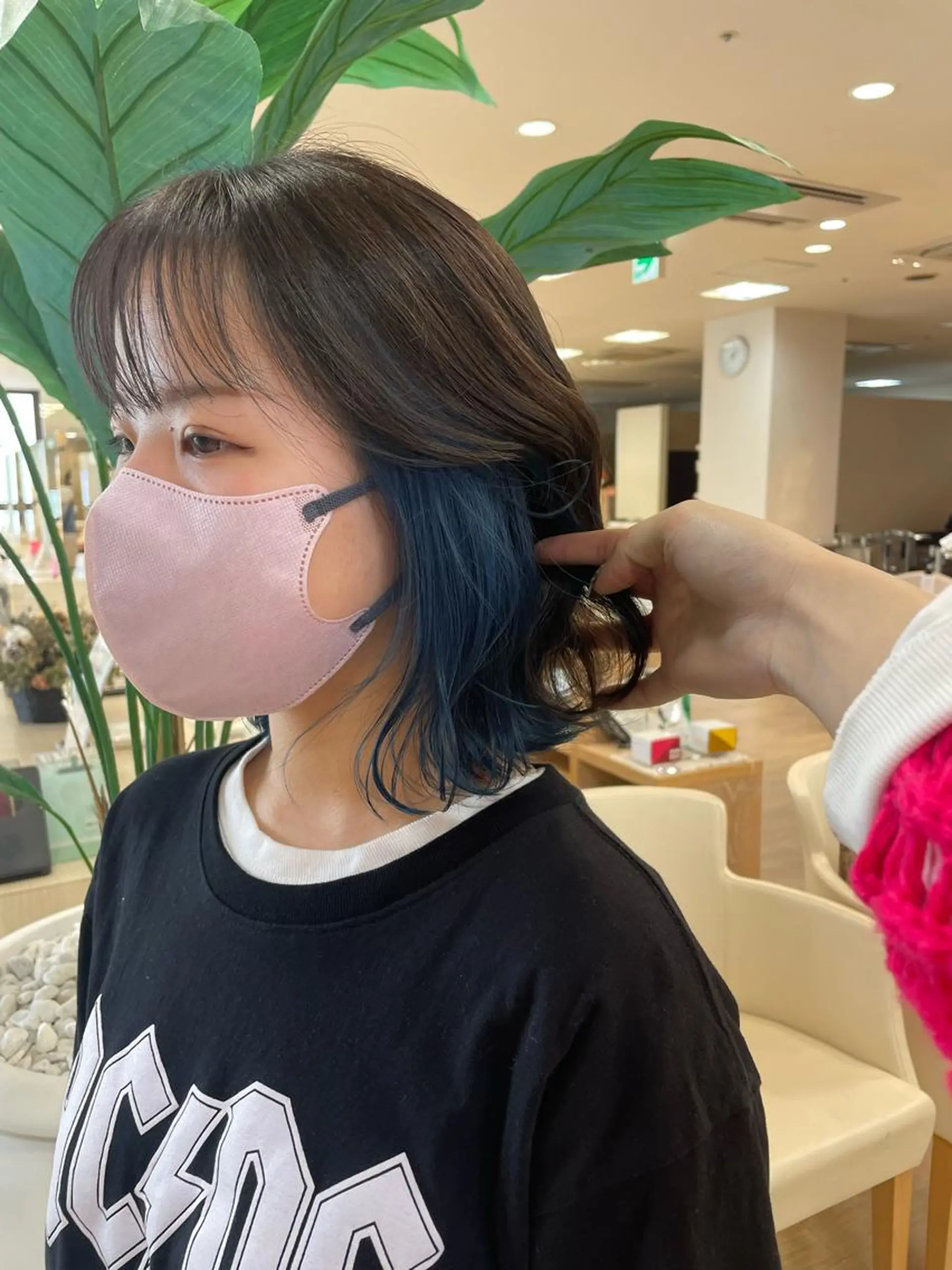 ミディアム カラー カット ヘアカラー ヘッドスパ ヘアセット 暖色レイヤー 🥀REIRIのヘアスタイル
