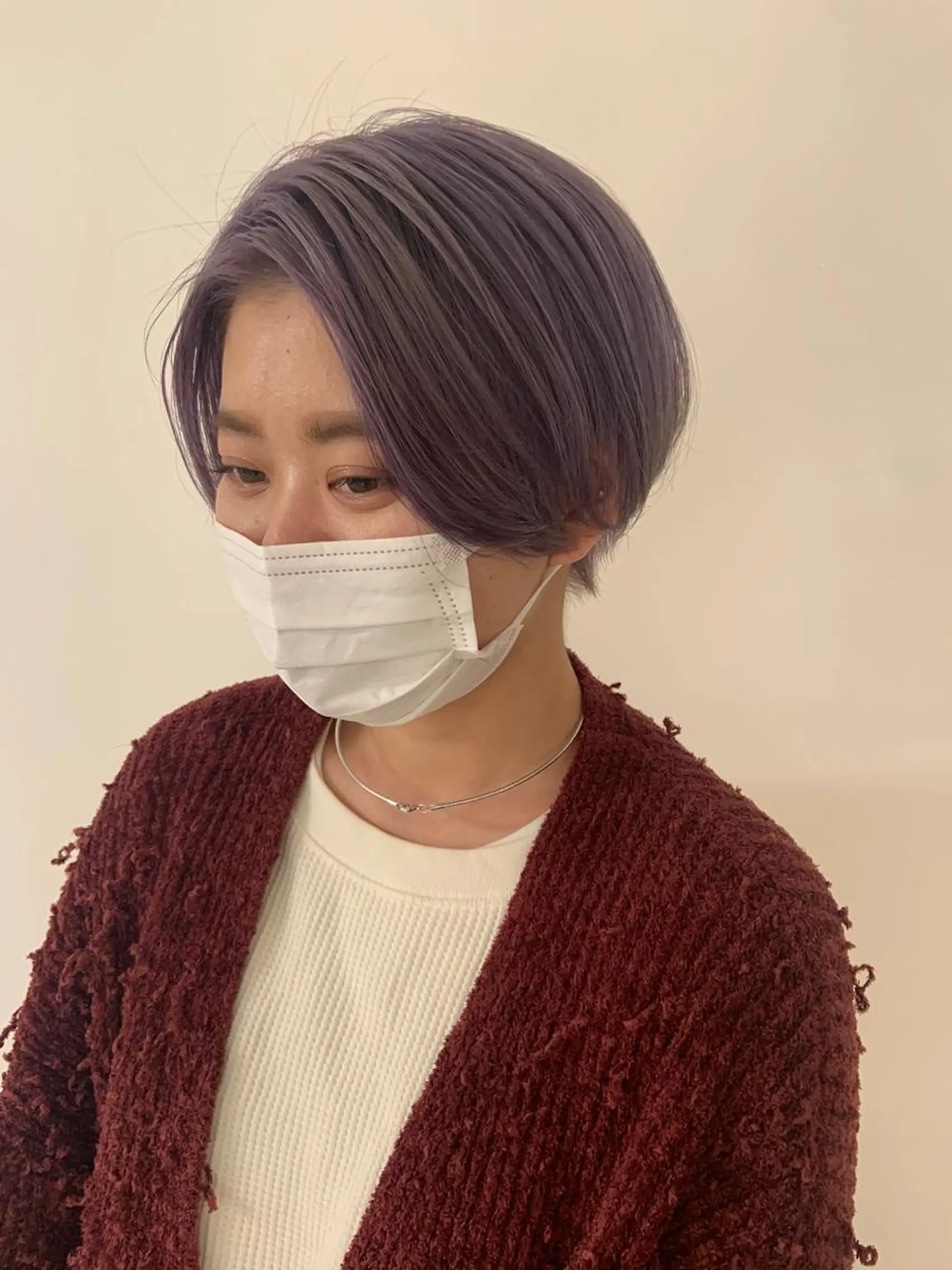 ショート カラー ラベンダーカラー UNU【ユヌ】所属・*UNU* RICOのヘアスタイル