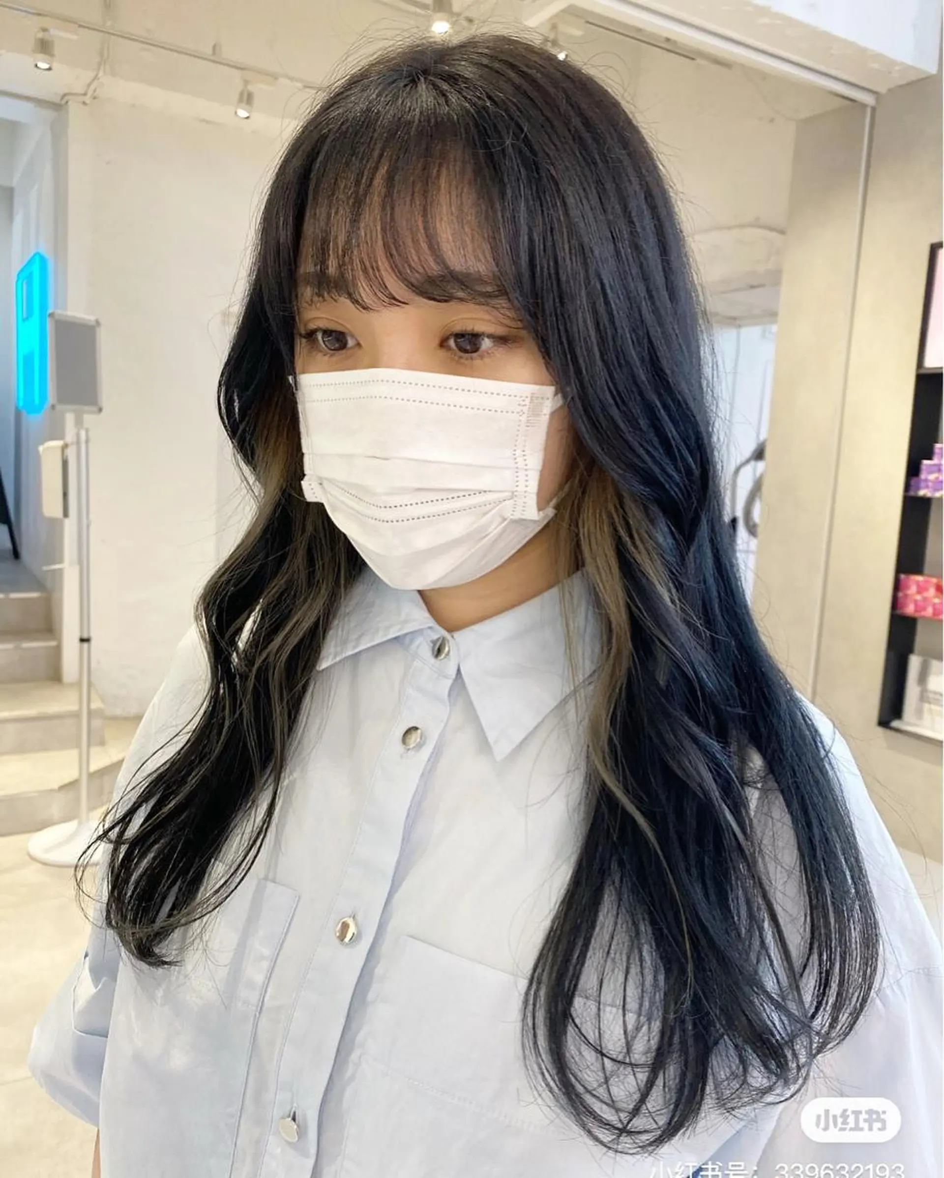 ロング ヘアカラー 🌫️韓国hair kanon🇰🇷のヘアスタイル