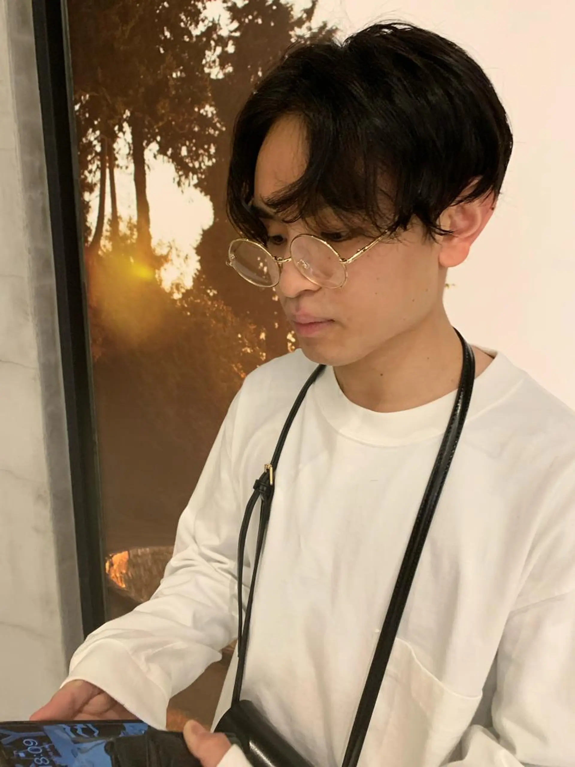 ミディアム パーマ メンズ カット パーマ ally hairsalon所属・Emi .のヘアスタイル
