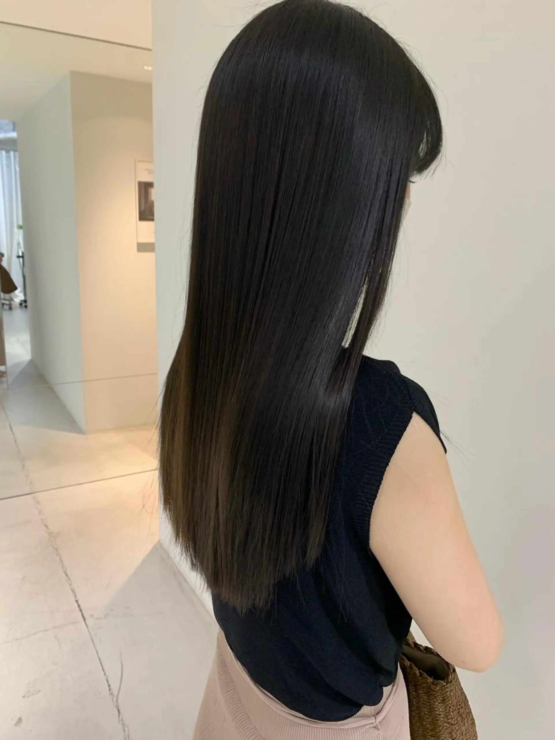 ロング カラー カット 縮毛矯正 ANY/須田 麻人/パーマスタイルのヘアスタイル