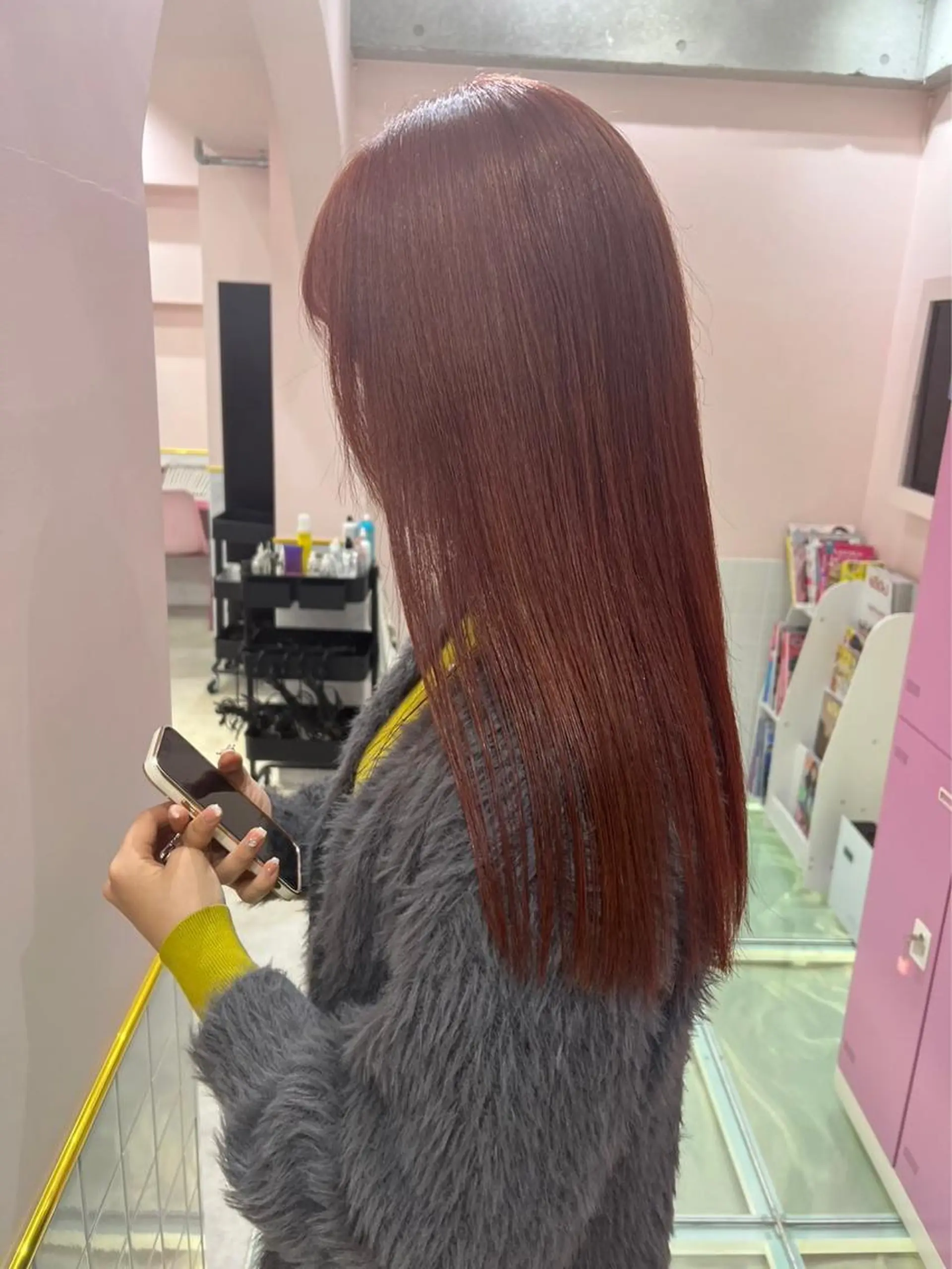 ロング カラー ヘアアレンジ ヘアカラー トリートメント 🎀暖色カラー🎀 ♡yurika♡のヘアスタイル