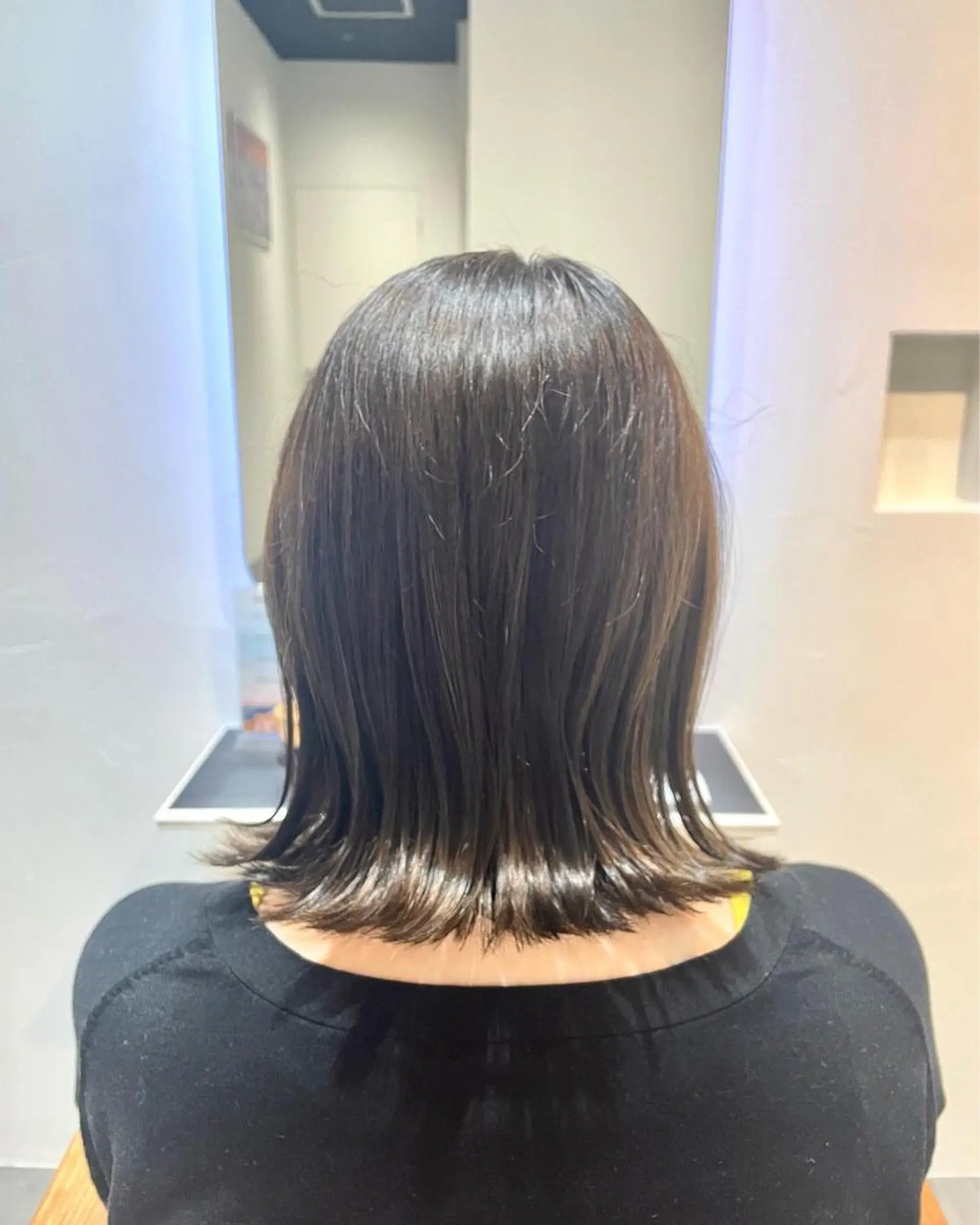 ミディアム カラー グレージュ オリーブグレージュ オリーブグレー ボブ ママ美容師 🌿まなべさとみ🌿のヘアスタイル