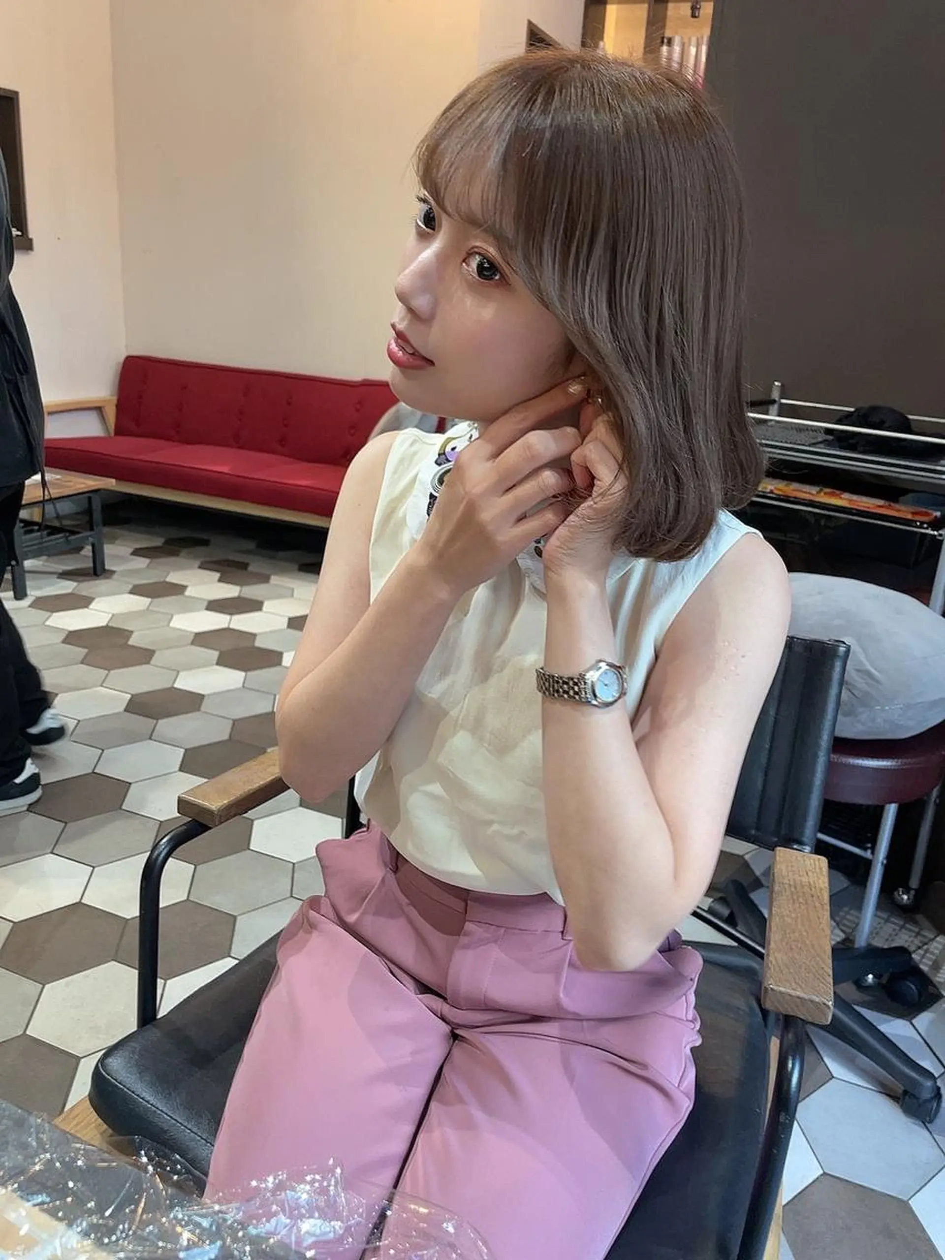 ミディアム カット 髪質改善カラー 🫧川井麻由のヘアスタイル