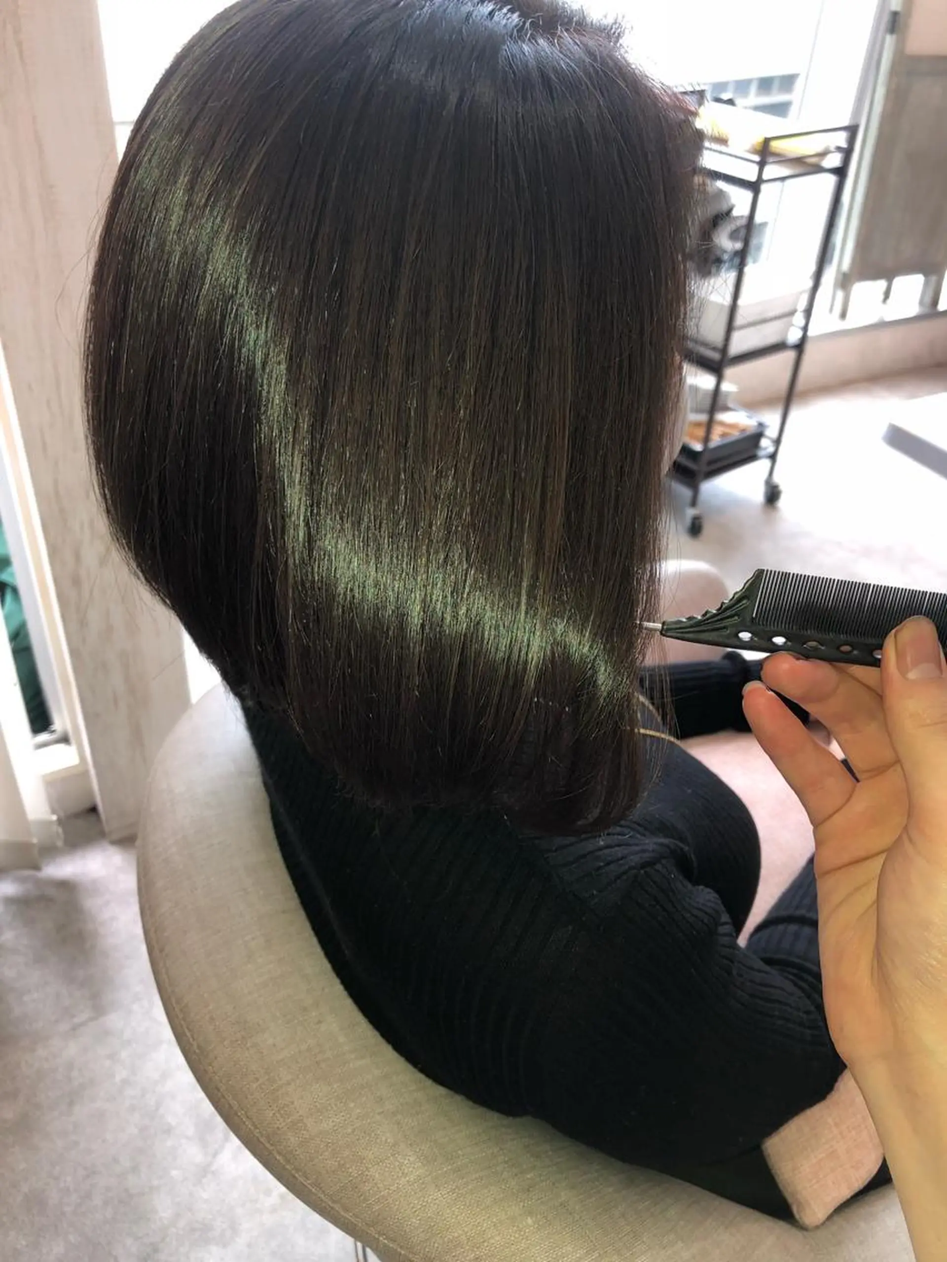 ミディアム カラー 髪質改善 トリートメント カット ヘアカラー トリートメント 艶髪/髪質改善/ 縮毛矯正/北島のヘアスタイル
